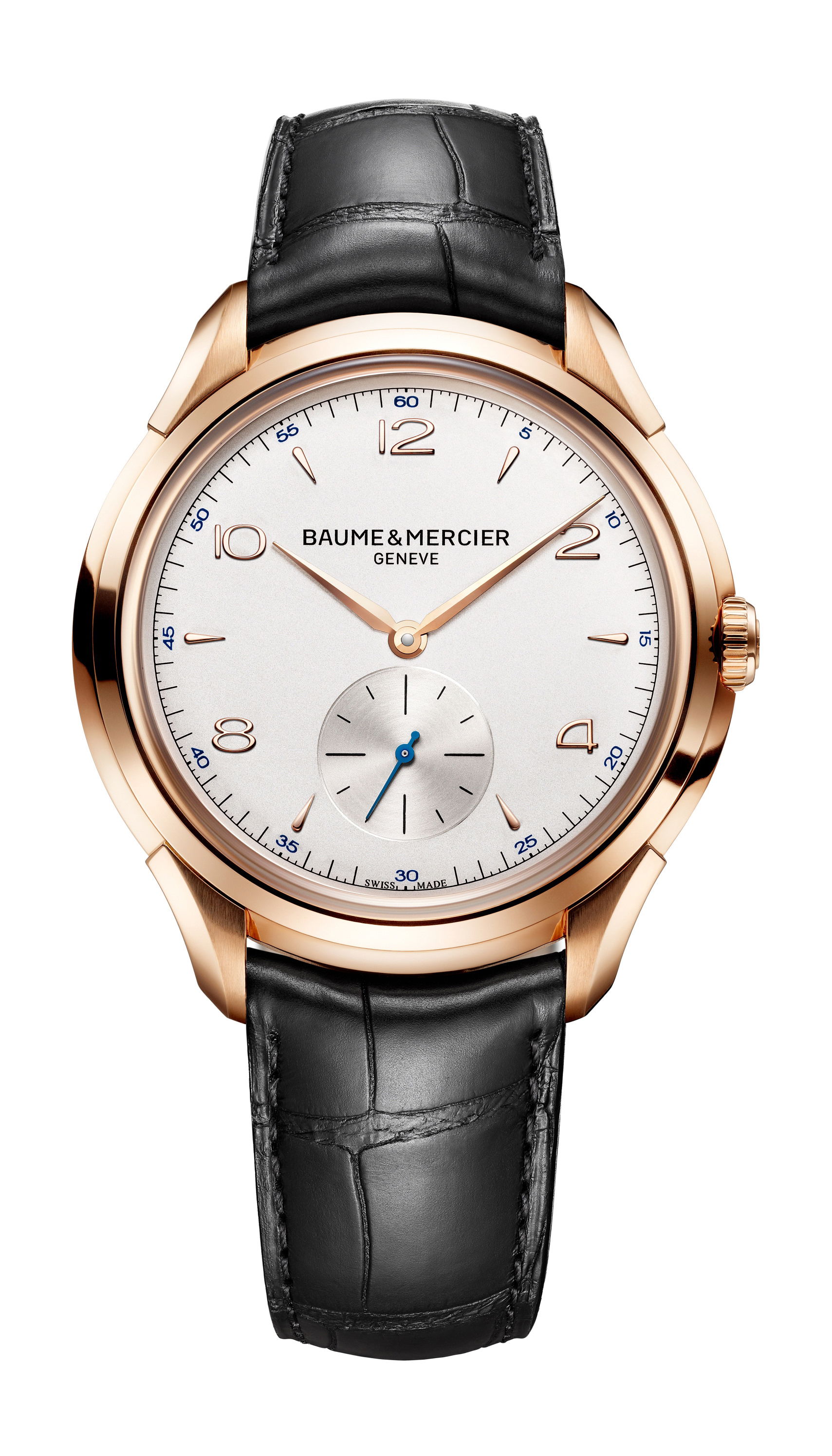 Baume & Mercier Clifton luxury timepiece - detailed view