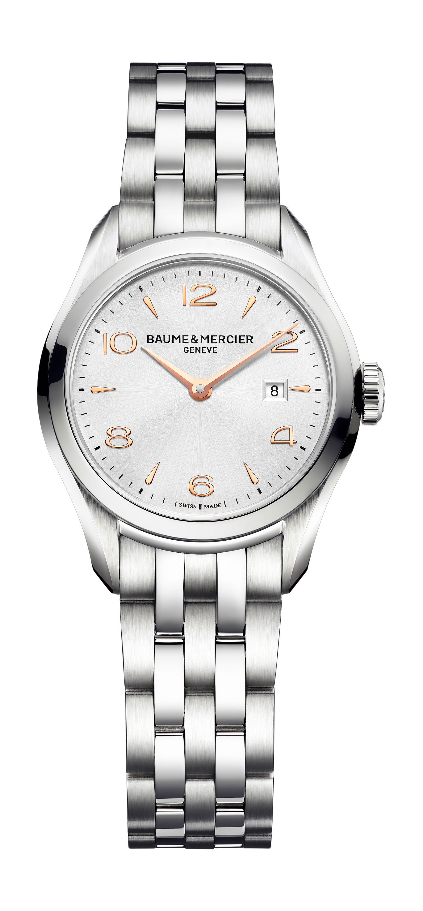 Baume & Mercier Clifton luxury timepiece - detailed view