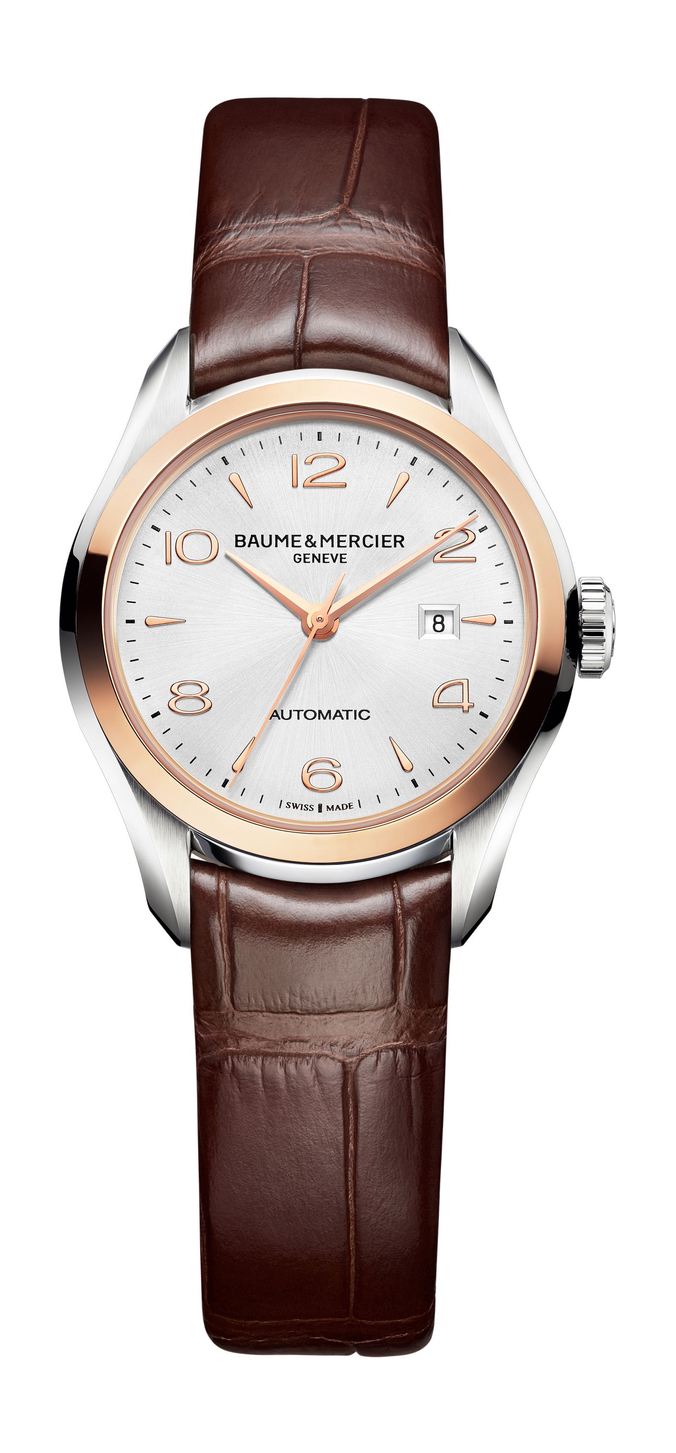 Baume & Mercier Clifton luxury timepiece - detailed view