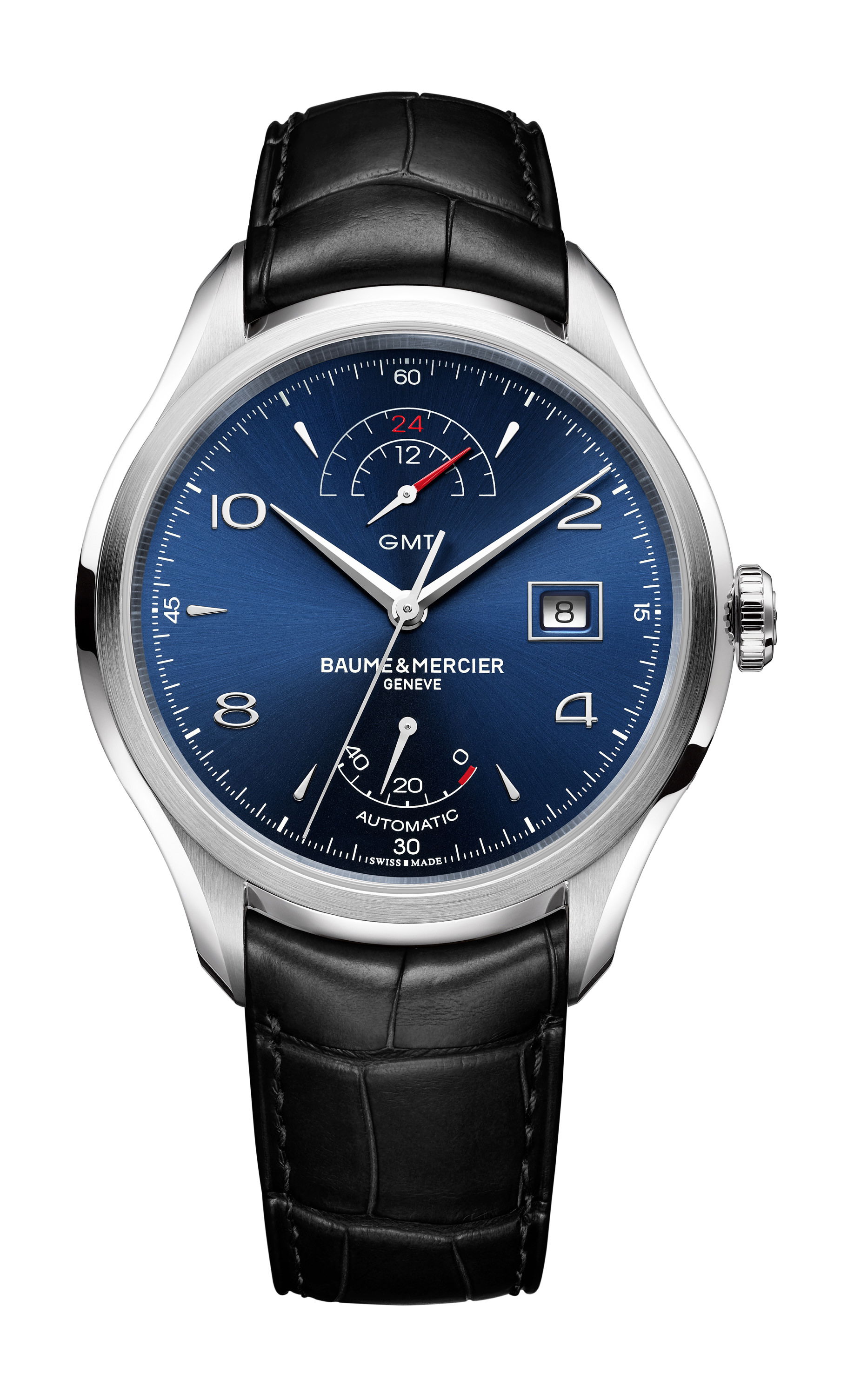 Baume & Mercier Clifton luxury timepiece - detailed view