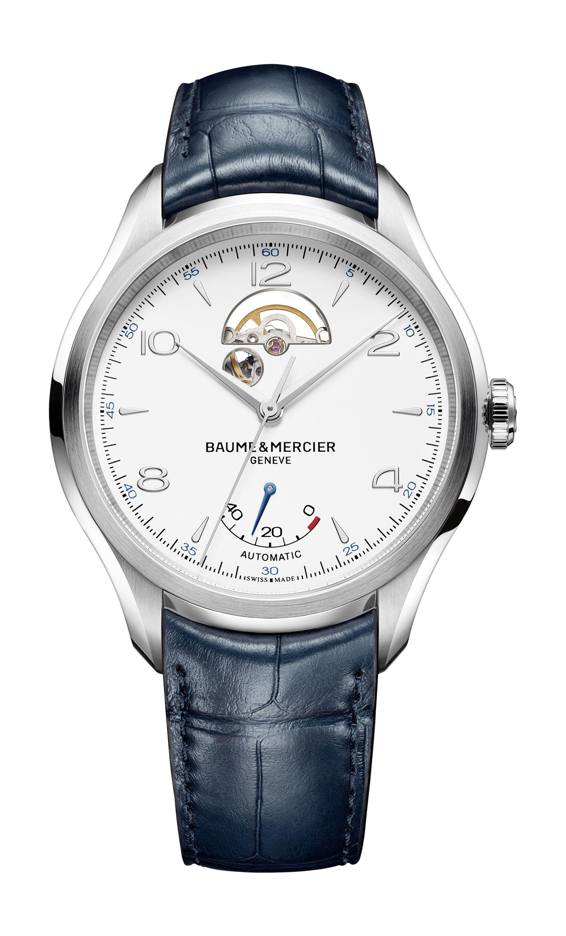Baume & Mercier Clifton luxury timepiece - detailed view