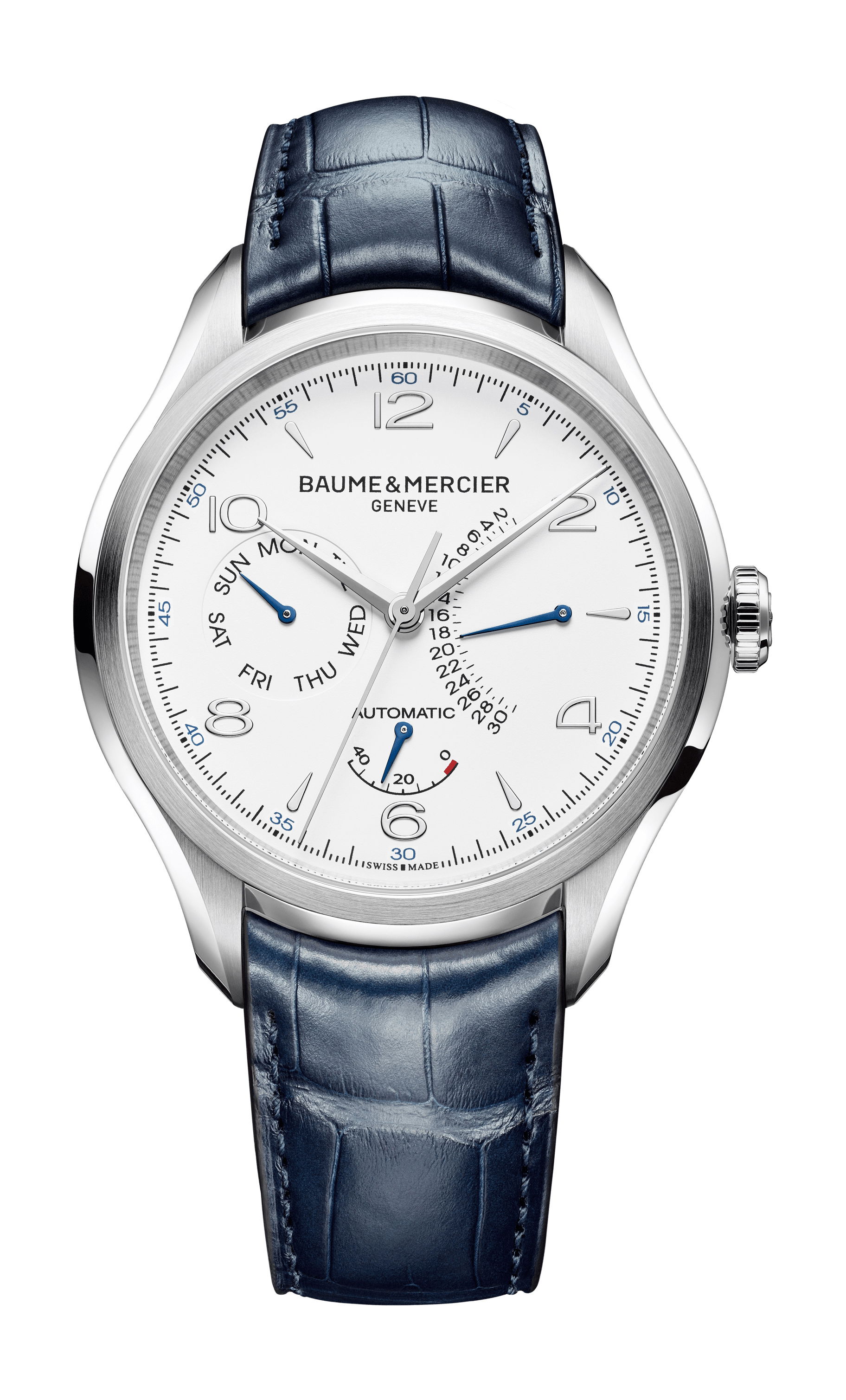 Baume & Mercier Clifton luxury timepiece - detailed view