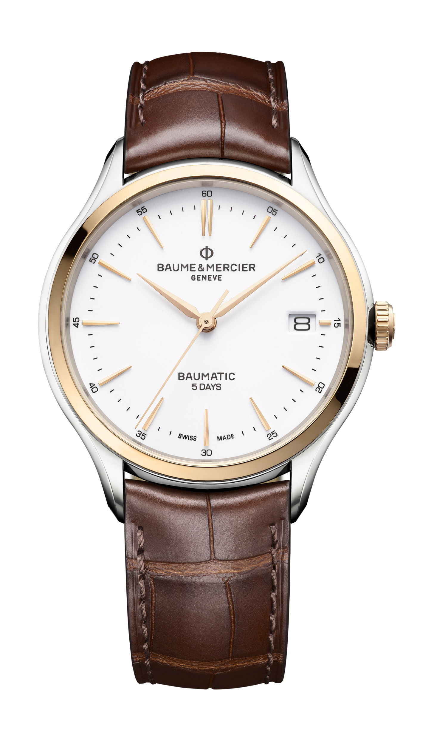 Baume & Mercier Clifton Baumatic luxury timepiece - detailed view