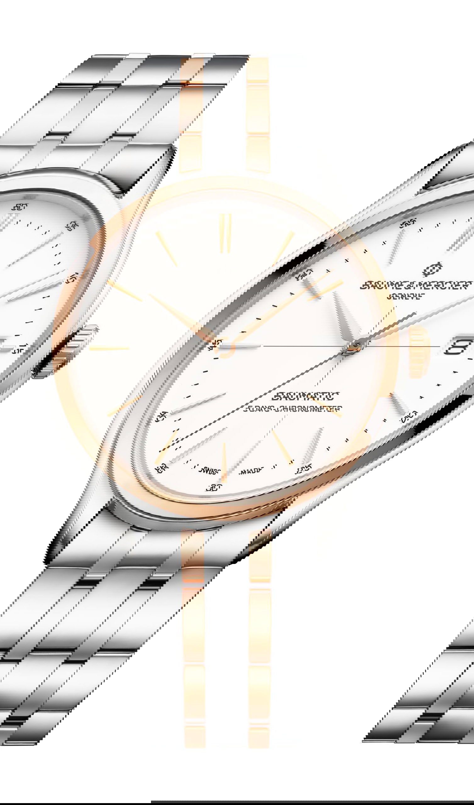 Baume & Mercier Clifton luxury timepiece - detailed view