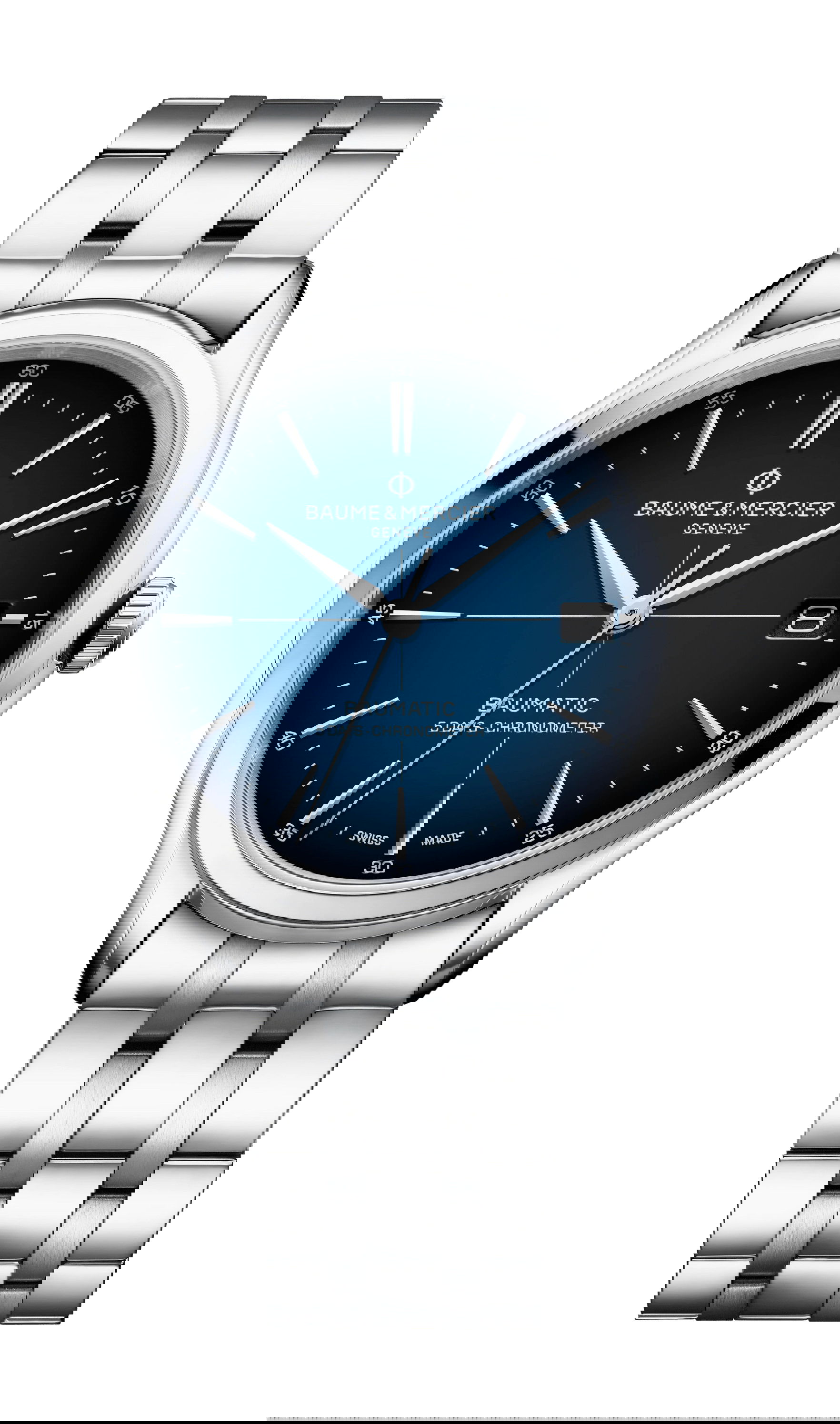 Baume & Mercier Clifton Baumatic luxury timepiece - detailed view