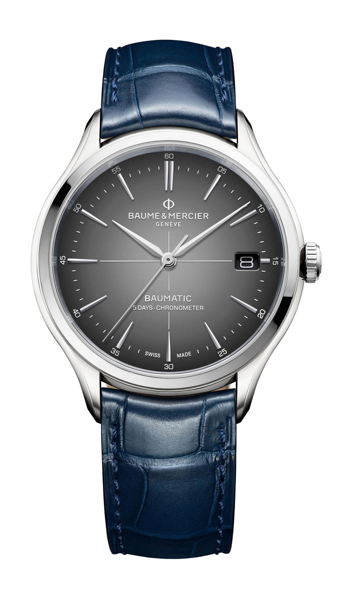 Baume & Mercier Clifton Baumatic luxury timepiece - detailed view