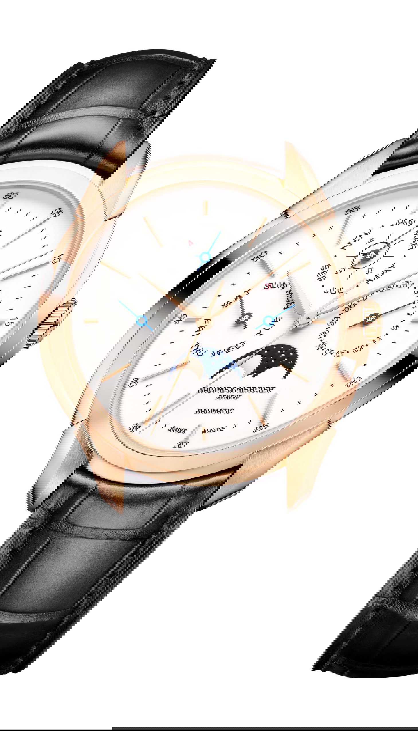 Baume & Mercier Clifton Baumatic luxury timepiece - detailed view
