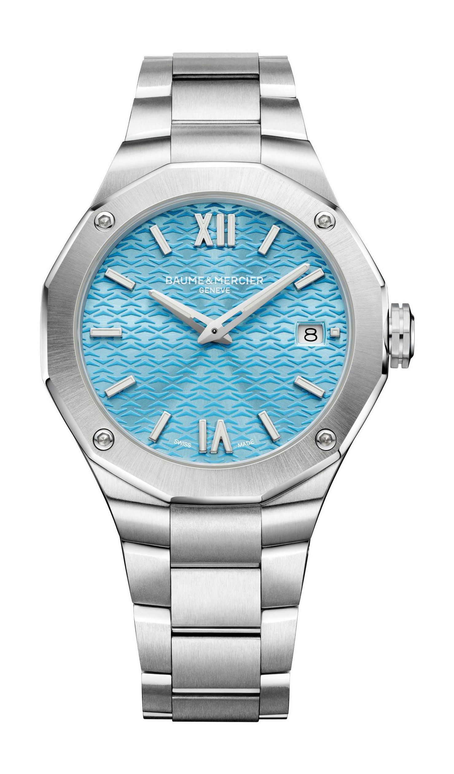 Baume & Mercier Riviera luxury timepiece - detailed view