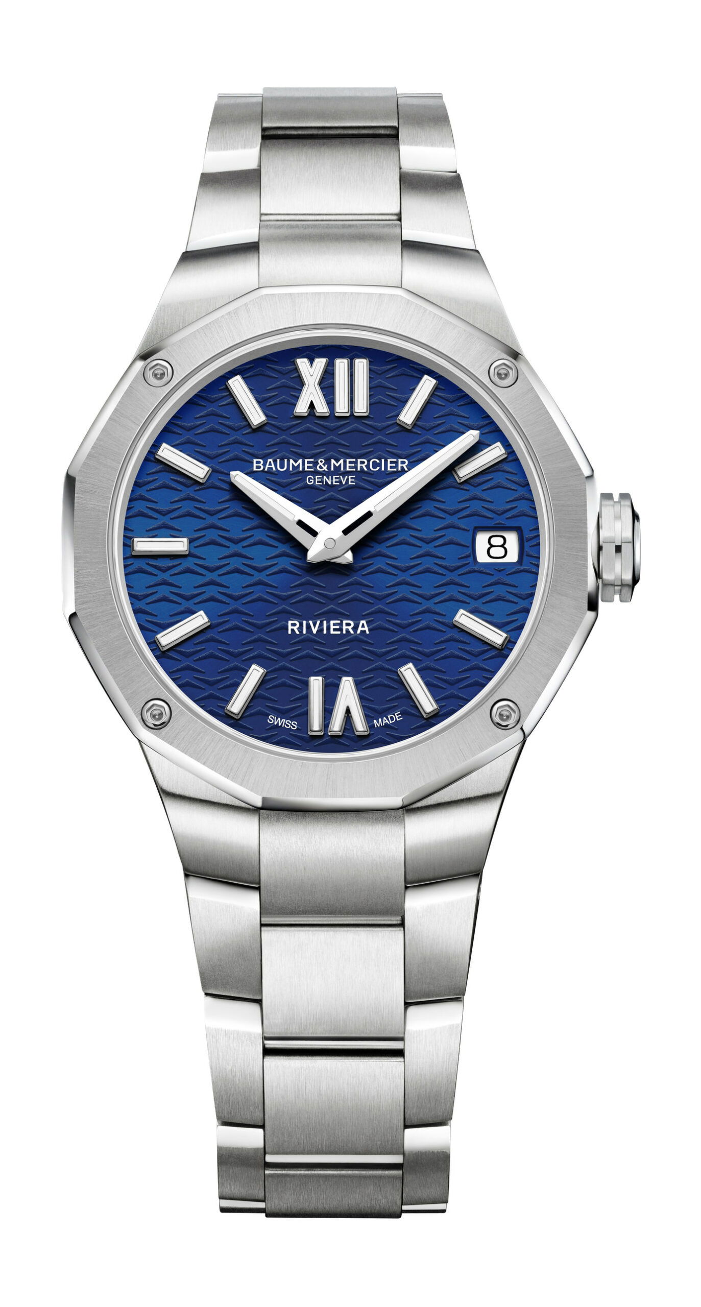 Baume & Mercier Riviera luxury timepiece - detailed view
