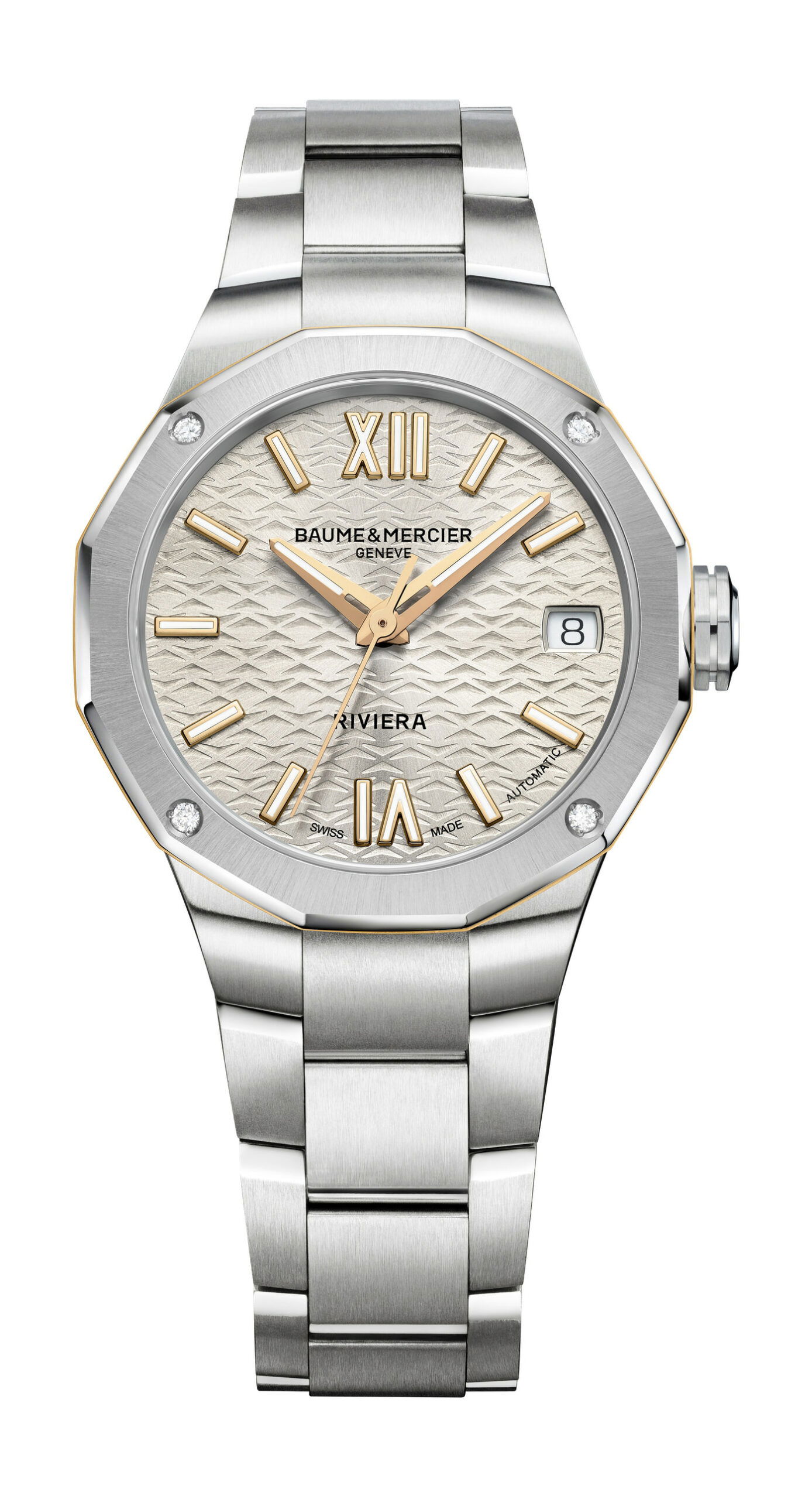 Baume & Mercier Riviera luxury timepiece - detailed view