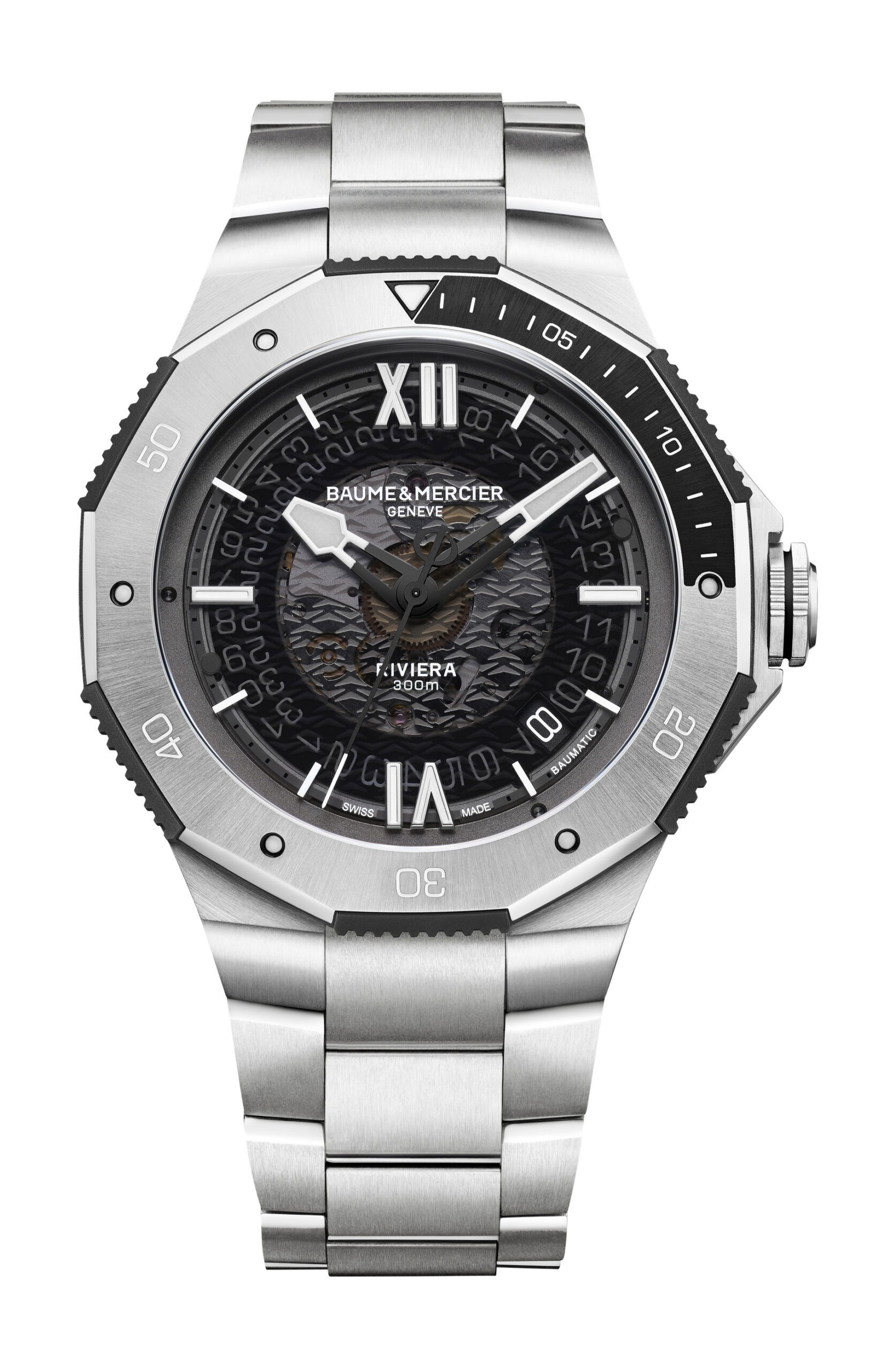 Baume & Mercier Riviera Azur 300M luxury timepiece - detailed view