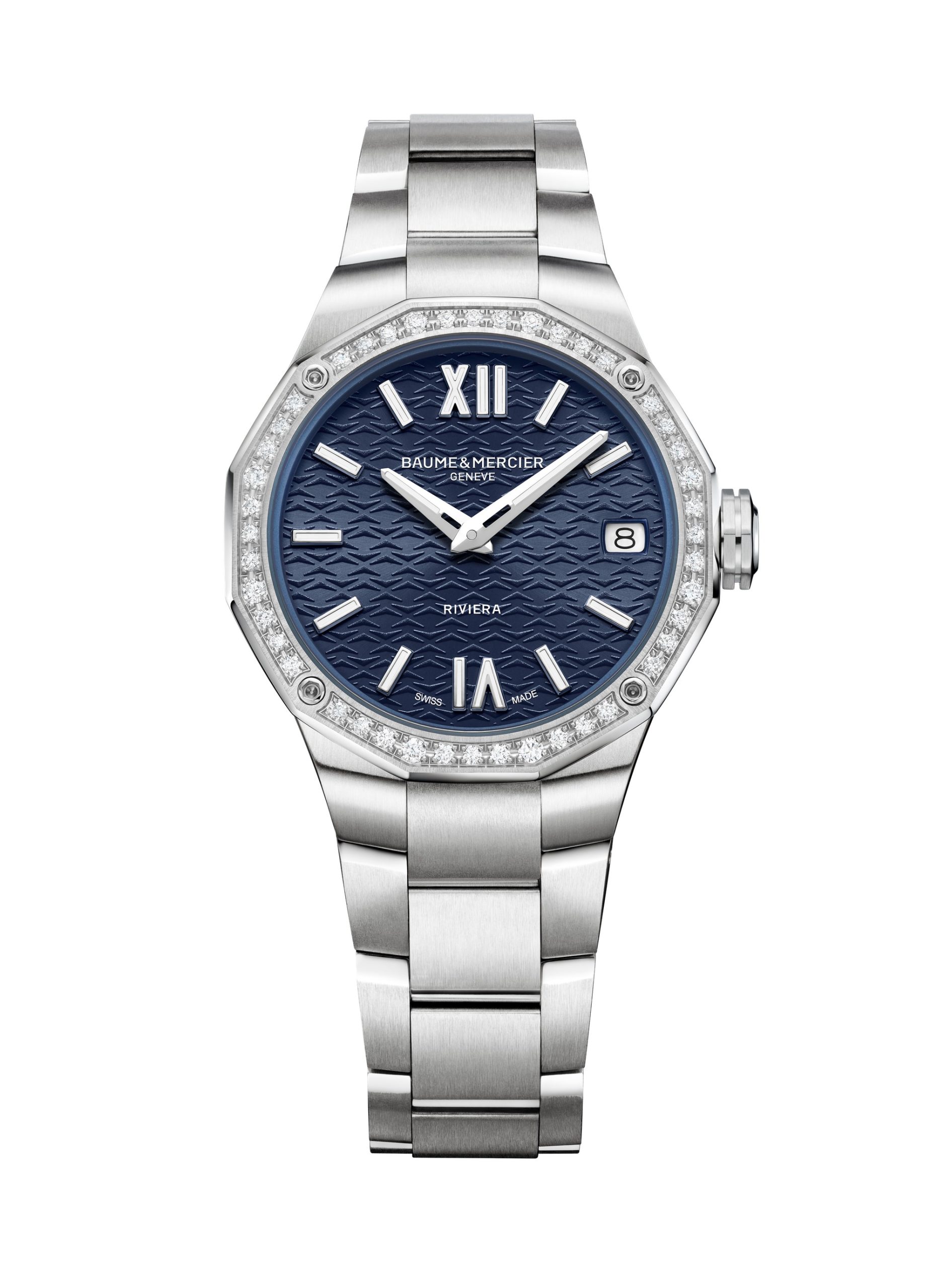 Baume & Mercier Riviera Diamants luxury timepiece - detailed view