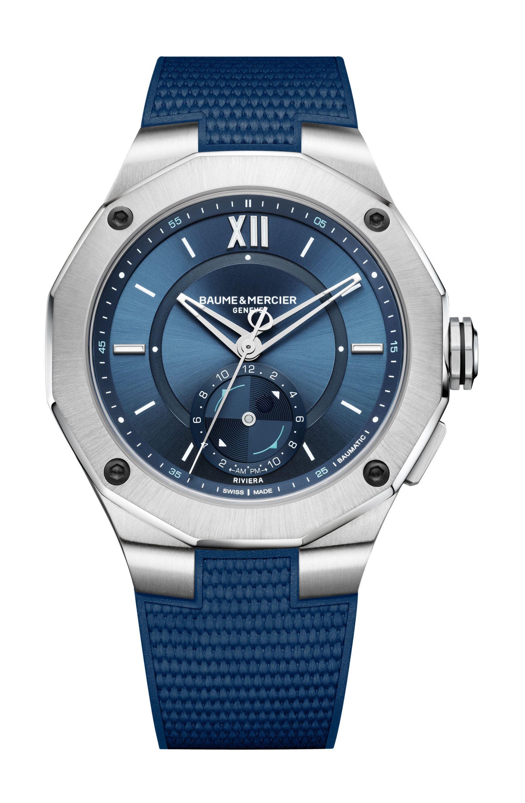 Baume & Mercier Riviera Maréographe luxury timepiece - detailed view