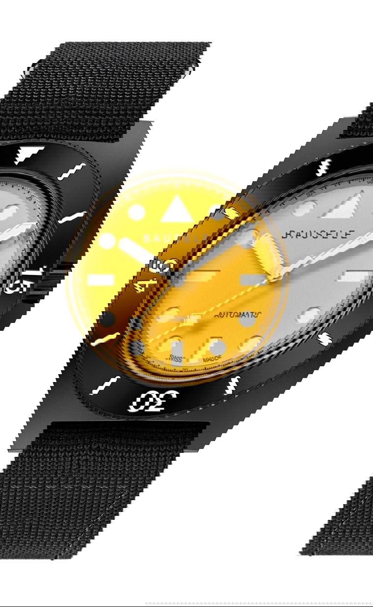 Bausele Infinite Sunset Dusk Gold luxury timepiece - detailed view