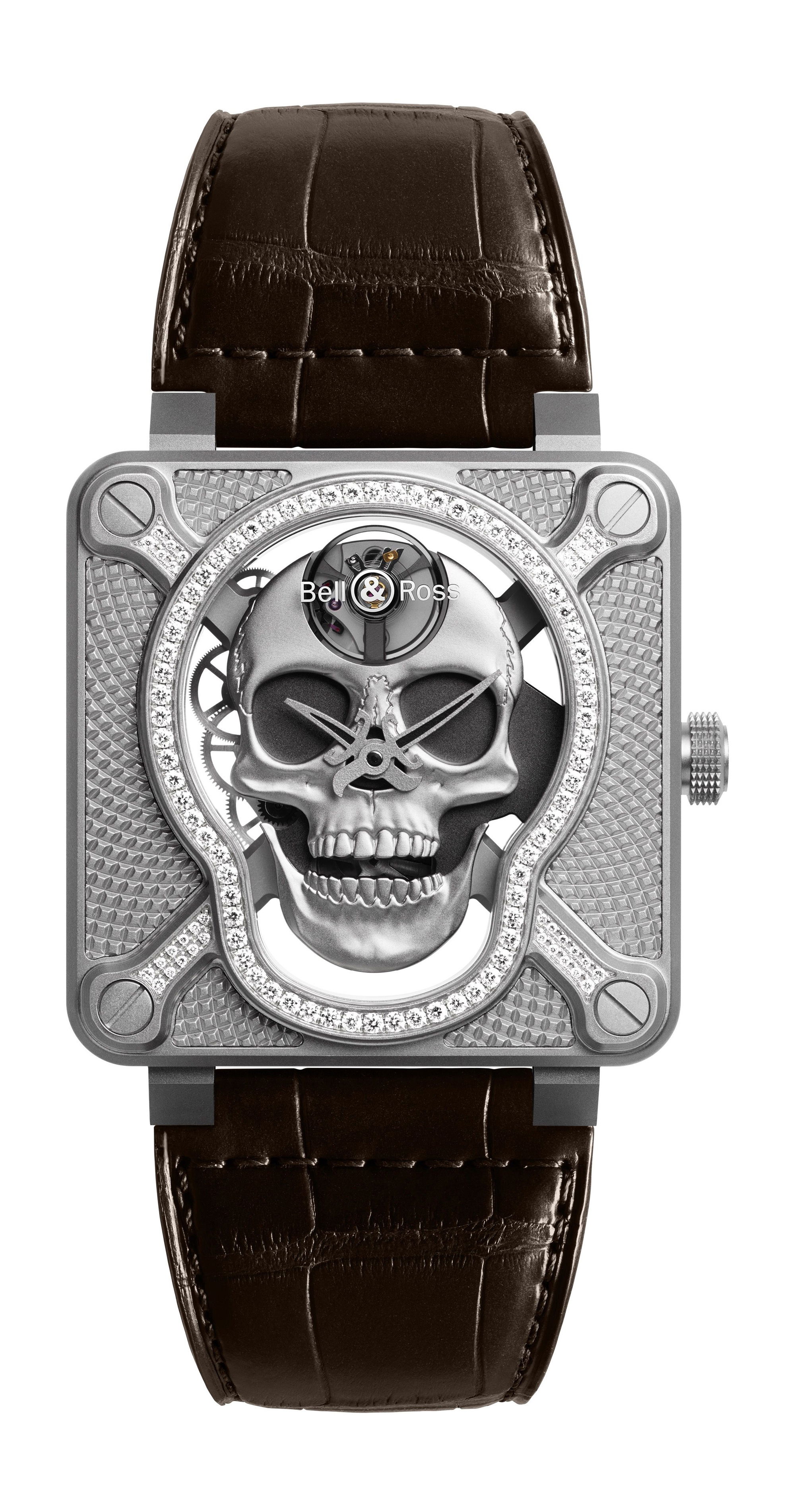 Bell and Ross BR 01 Laughing Skull Light Diamond watch