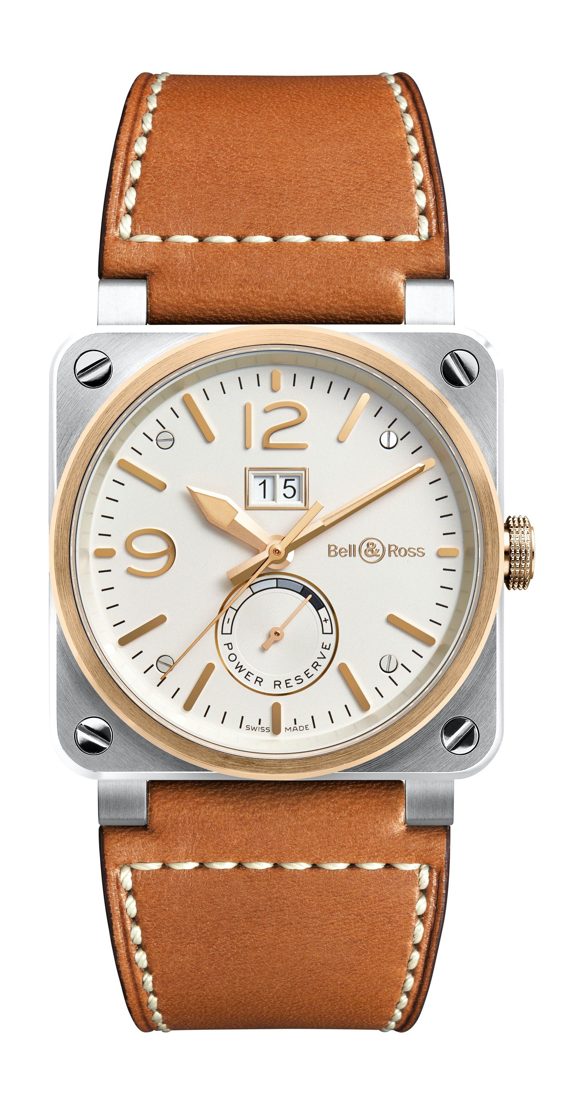 Bell and Ross BR 03-90 STEEL & ROSE GOLD watch