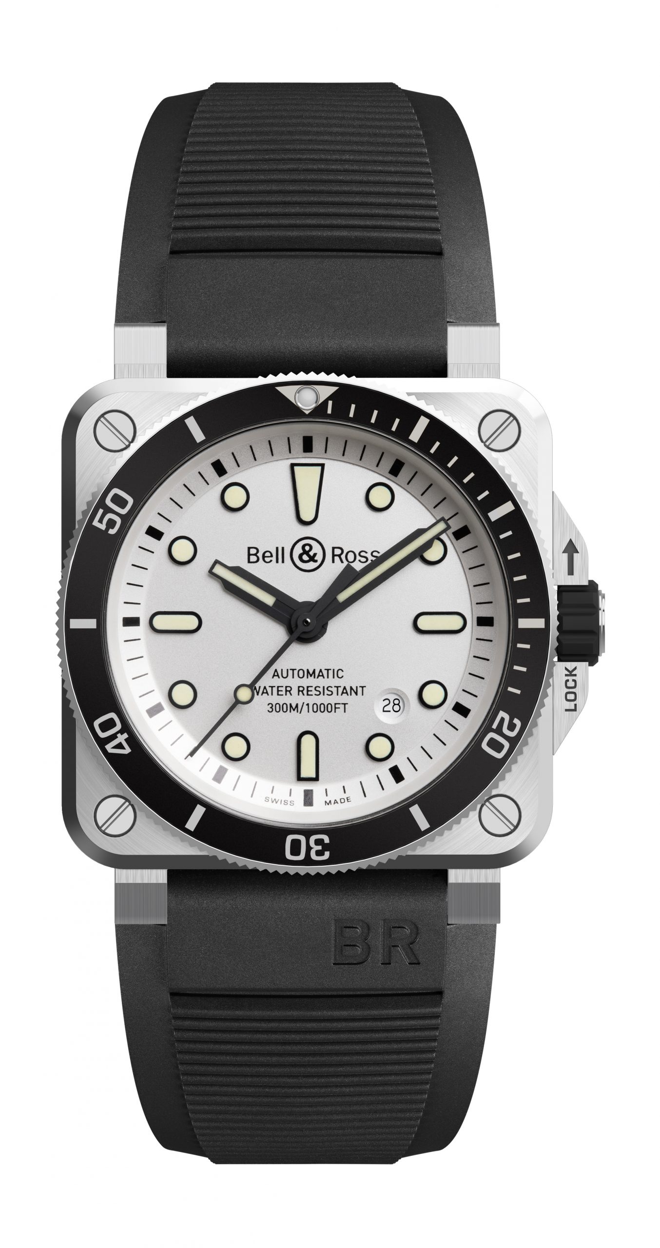 Bell & Ross BR 03-92 Diver White luxury timepiece - detailed view