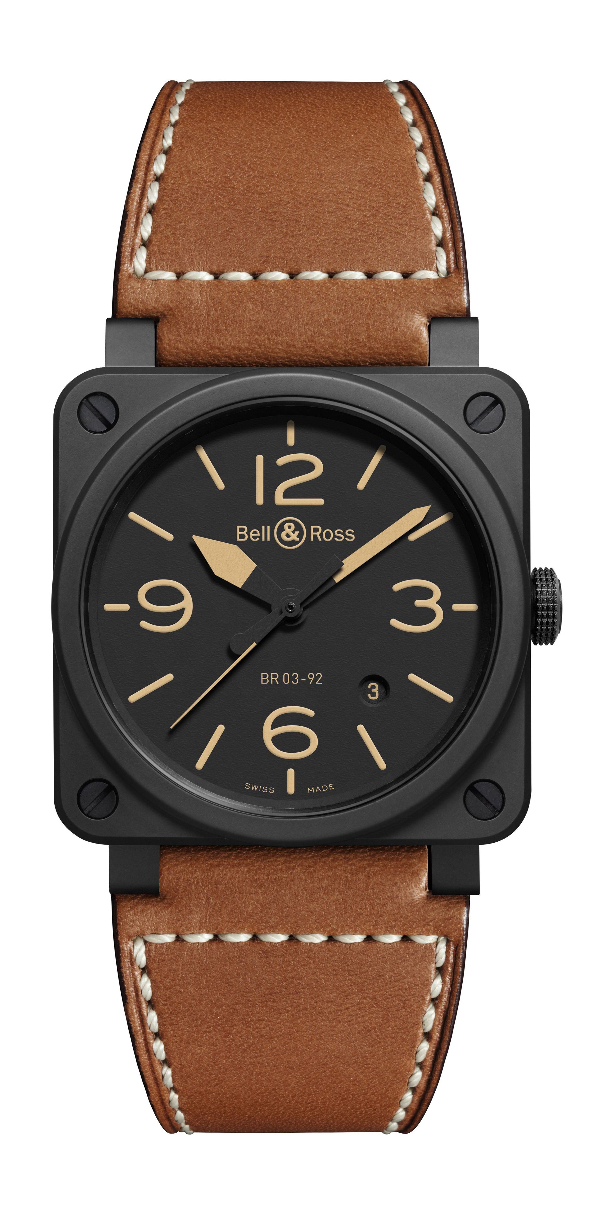 Bell & Ross BR 03-92 GOLDEN HERITAGE luxury timepiece - detailed view