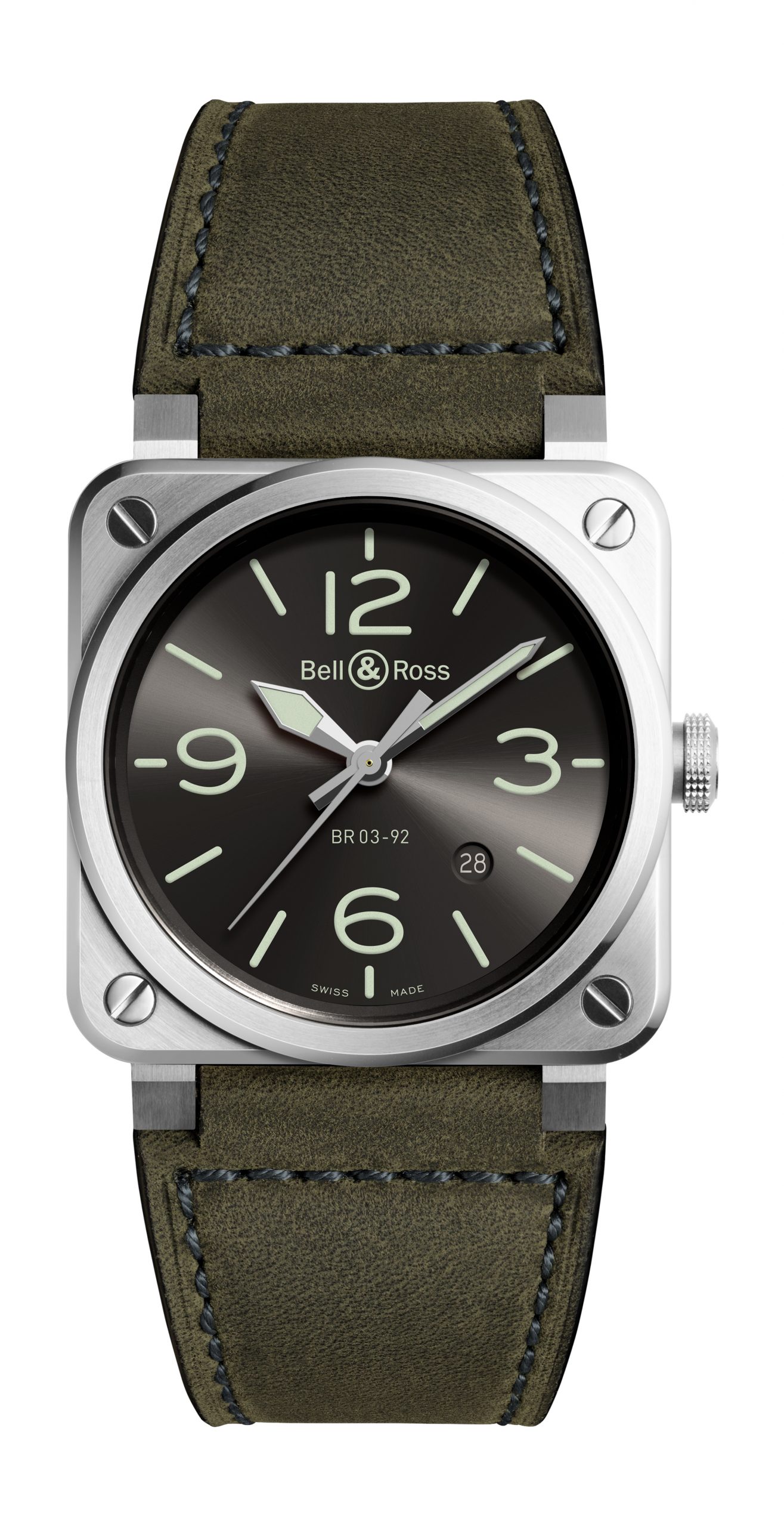 Bell & Ross BR 03-92 Grey Lum luxury timepiece - detailed view