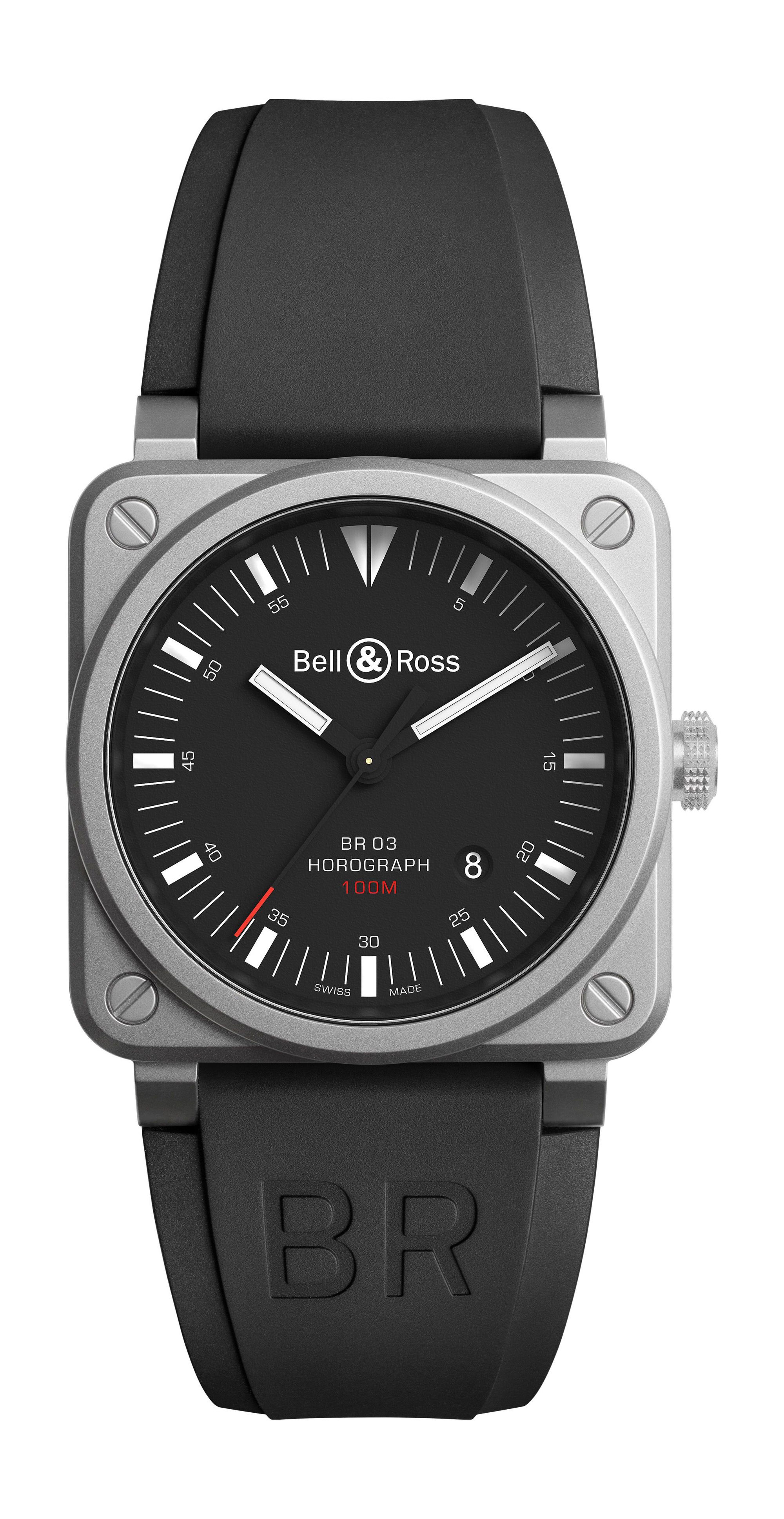 Bell & Ross BR 03-92 HOROGRAPH luxury timepiece - detailed view