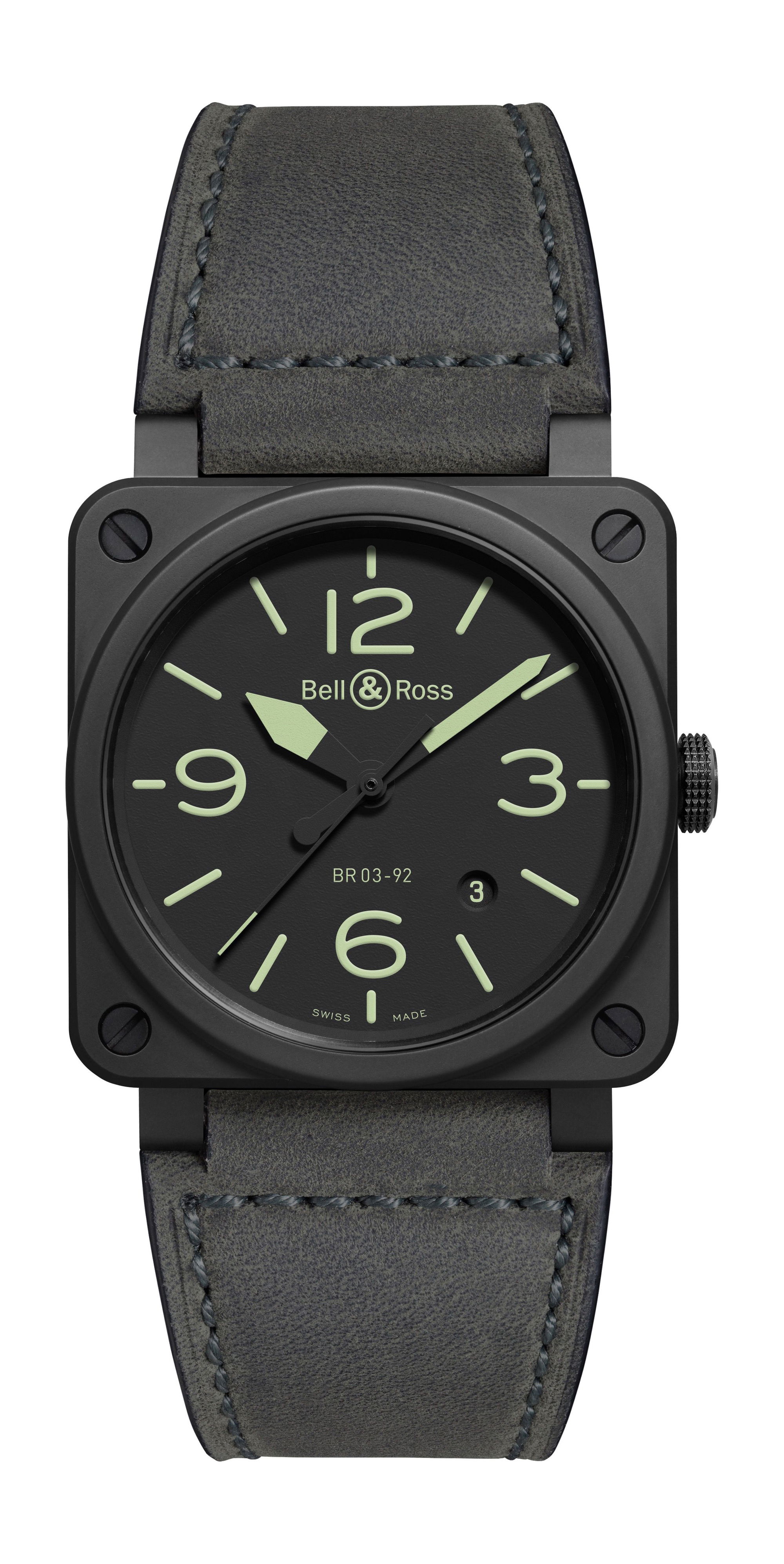 Bell & Ross BR 03-92 Nightlum luxury timepiece - detailed view