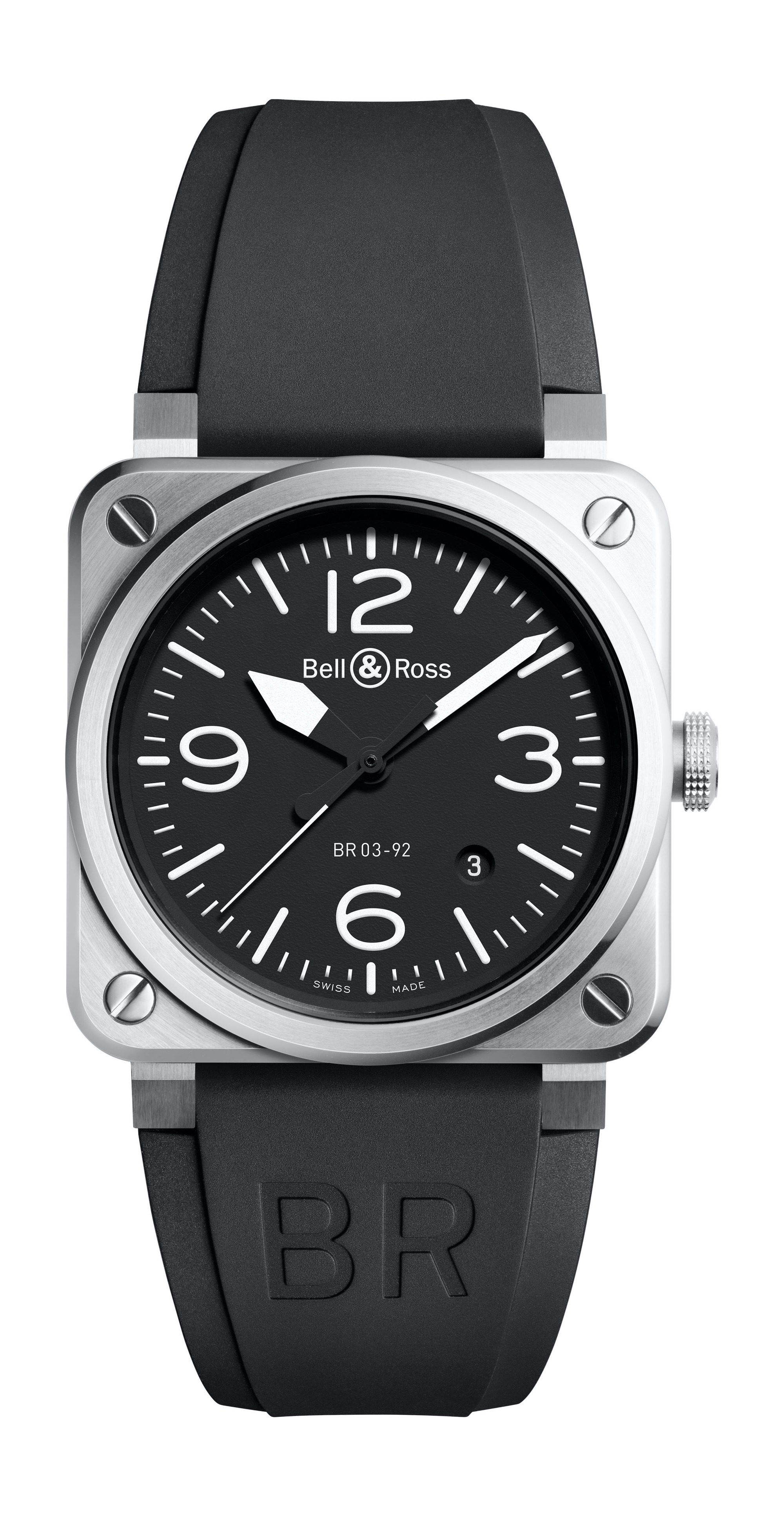 Bell & Ross BR 03-92 STEEL luxury timepiece - detailed view