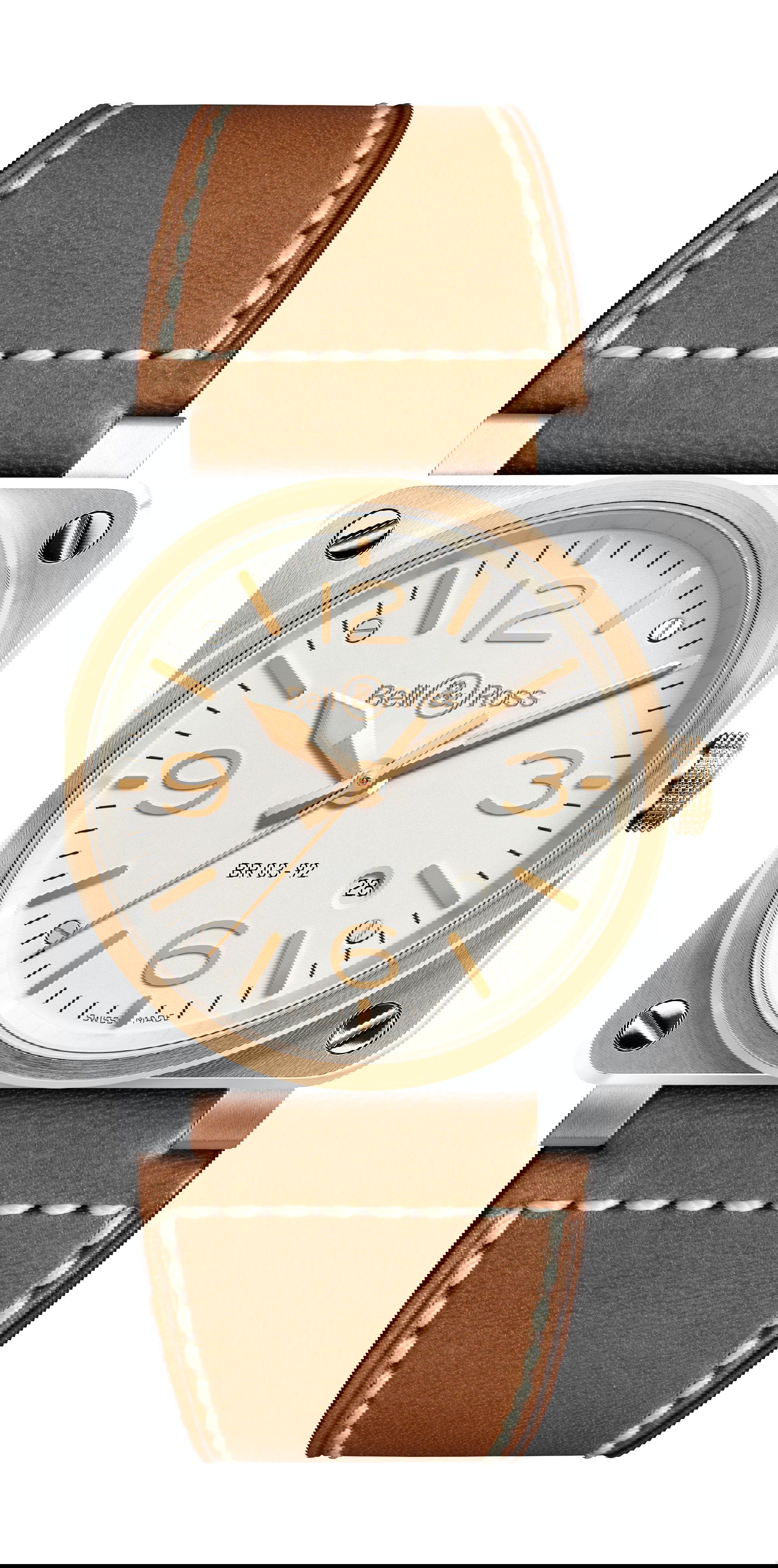 Bell & Ross BR 03-92 STEEL & ROSE GOLD luxury timepiece - detailed view
