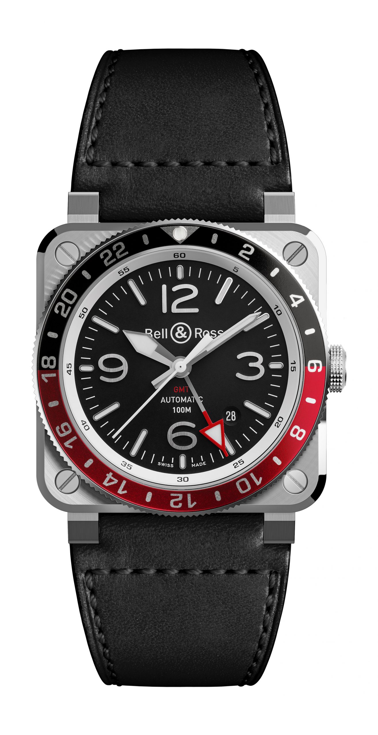 Bell & Ross BR 03-93 GMT luxury timepiece - detailed view