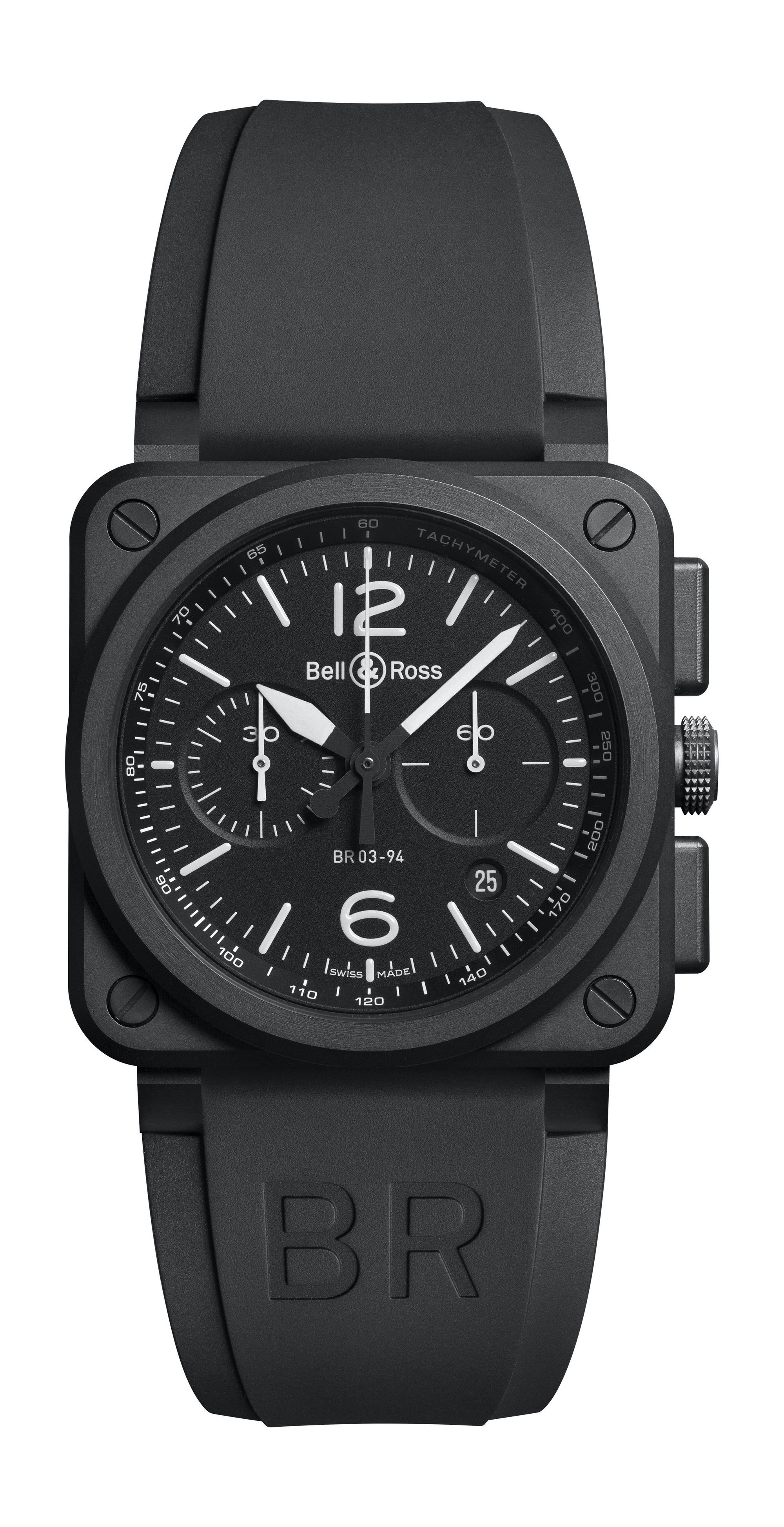 Bell & Ross BR 03-94 Black Matte luxury timepiece - detailed view