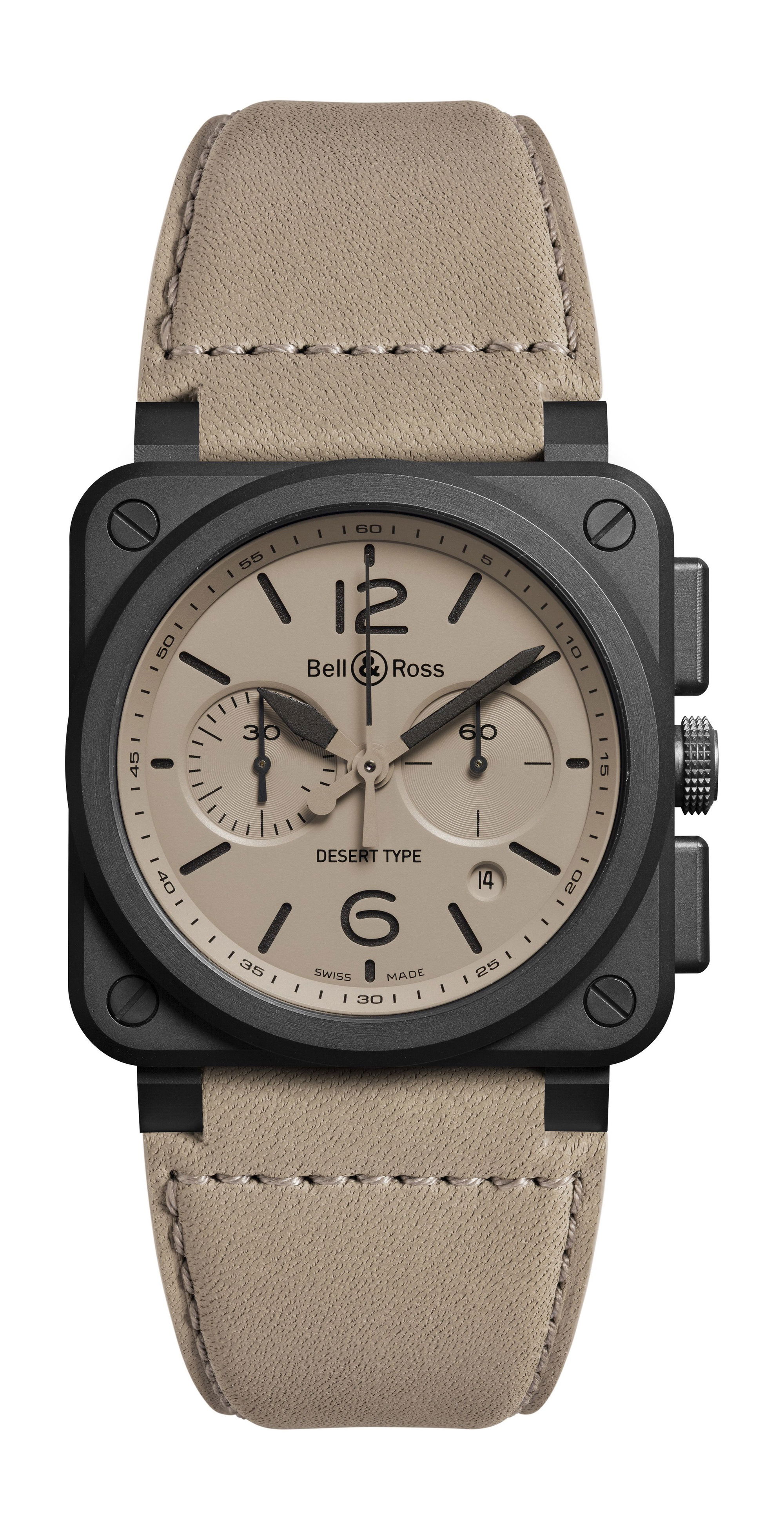 Bell & Ross BR 03-94 DESERT TYPE luxury timepiece - detailed view