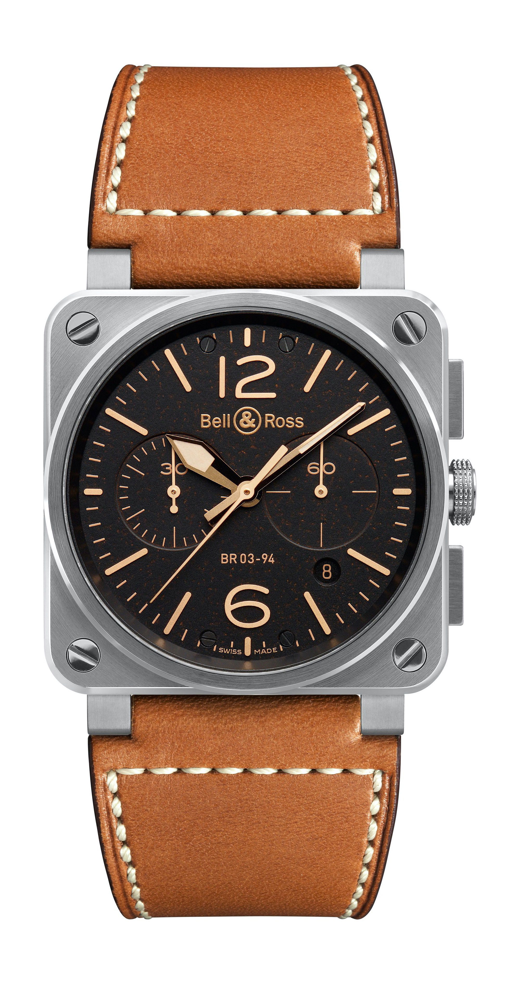 Bell & Ross BR 03-94 GOLDEN HERITAGE luxury timepiece - detailed view