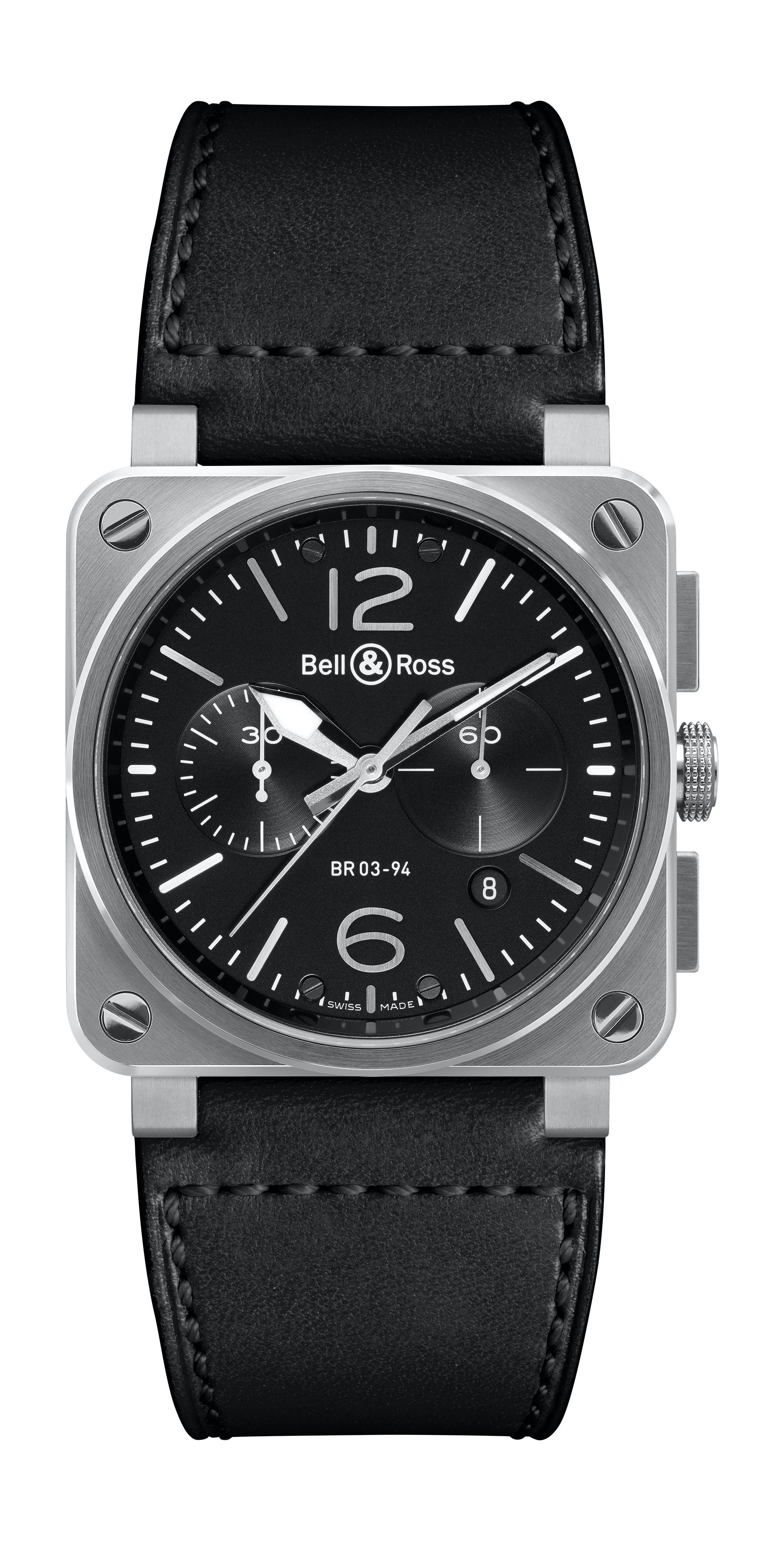 Bell & Ross BR 03-94 STEEL luxury timepiece - detailed view