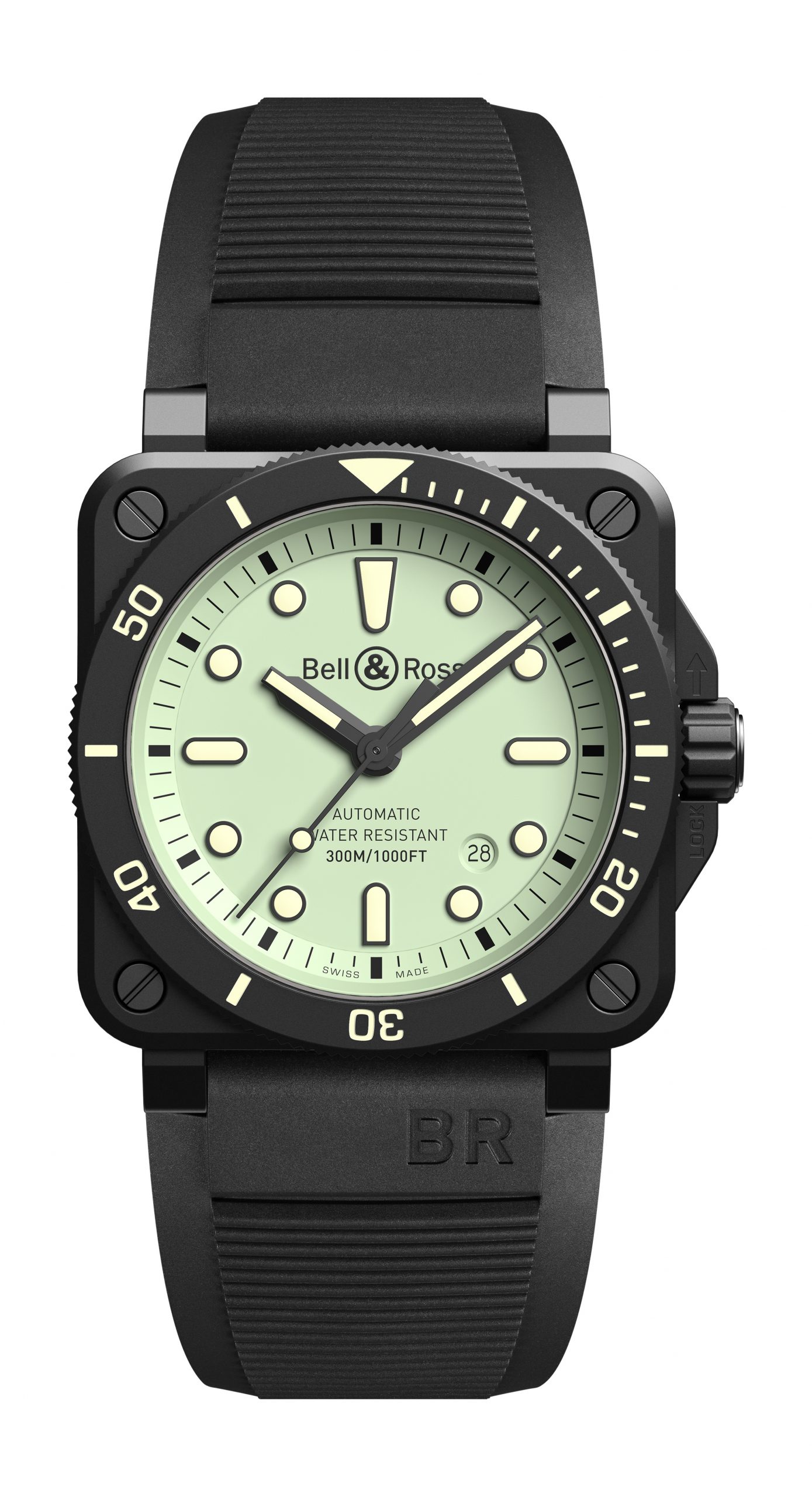 Bell & Ross BR 03-92 Diver Full Lum luxury timepiece - detailed view