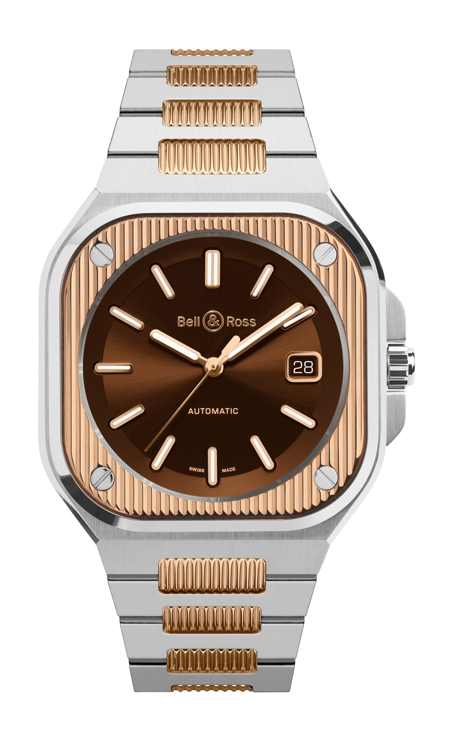 Bell & Ross BR 05 Art Line Steel & Gold luxury timepiece - detailed view