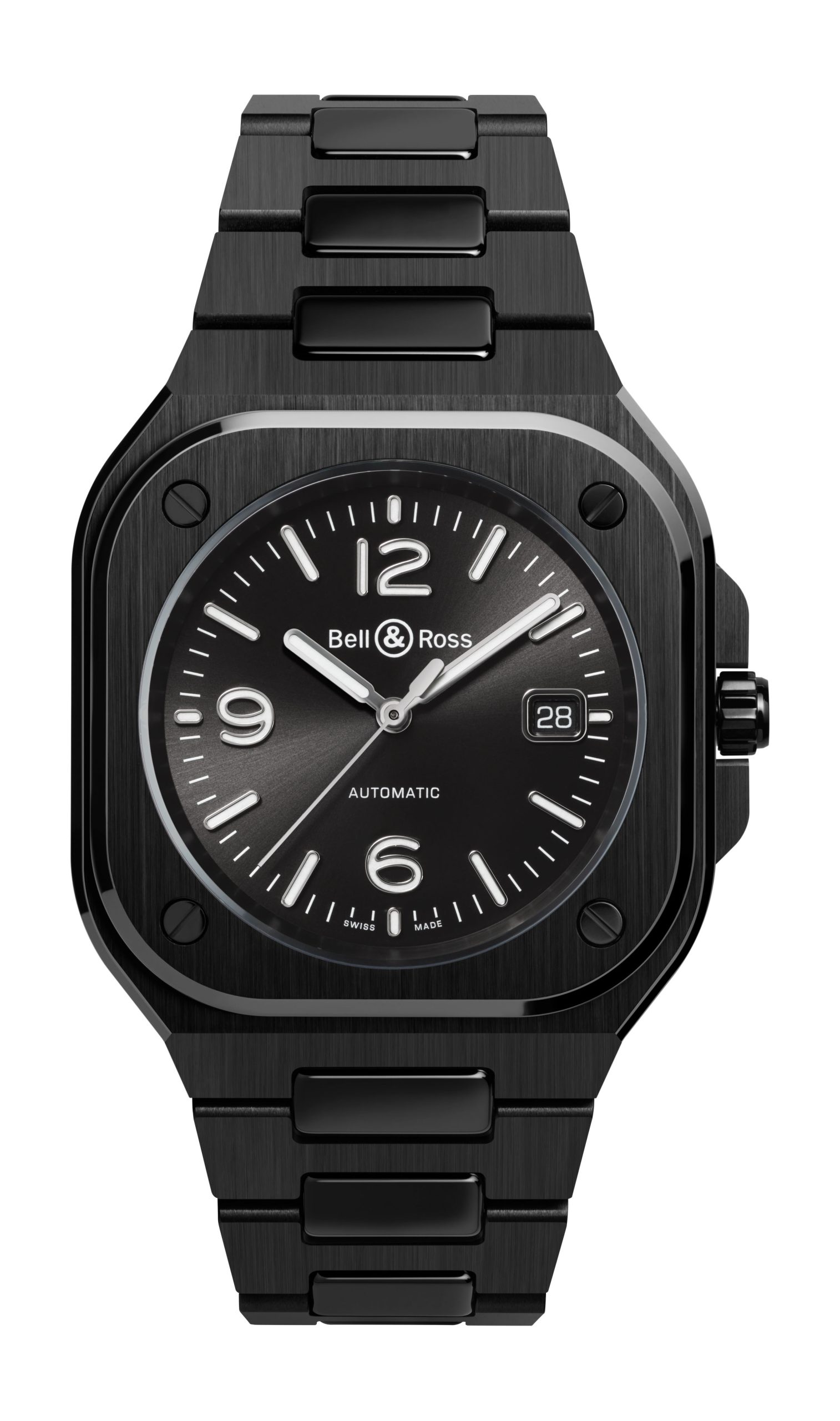 Bell & Ross BR 05 Black Ceramic luxury timepiece - detailed view