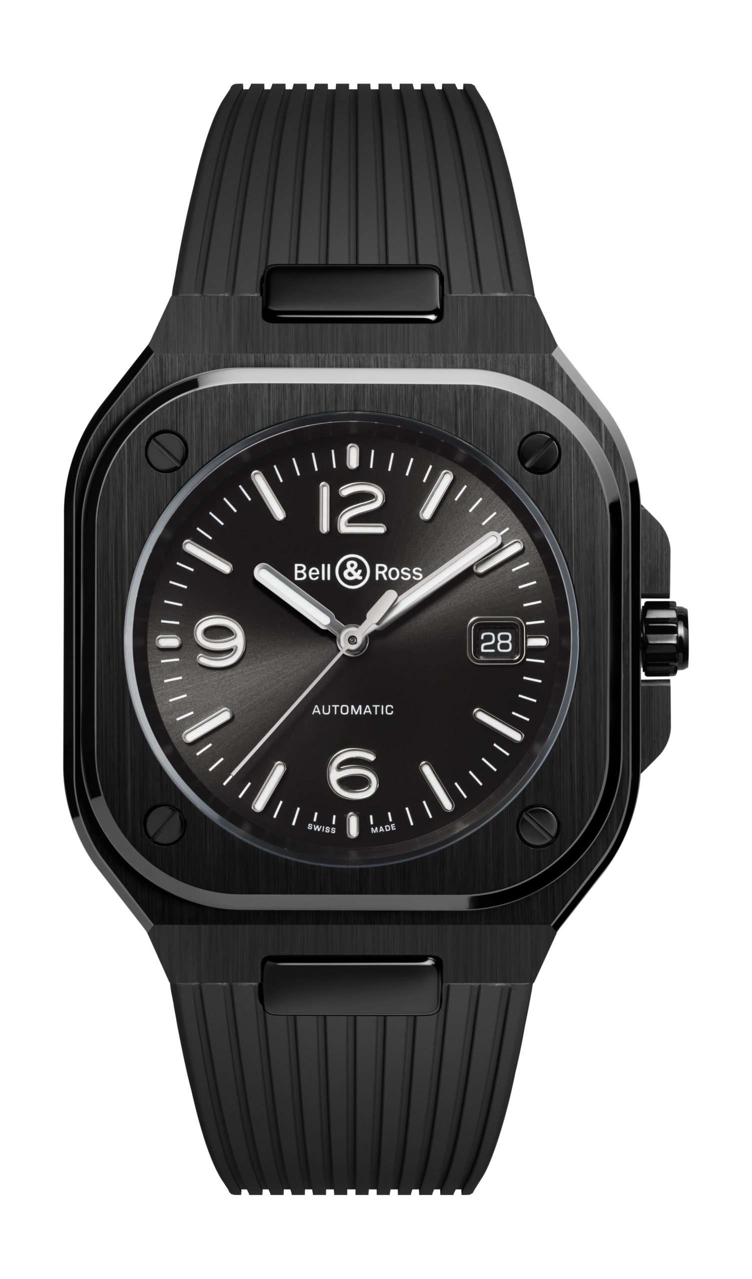 Bell & Ross BR 05 Black Ceramic luxury timepiece - detailed view