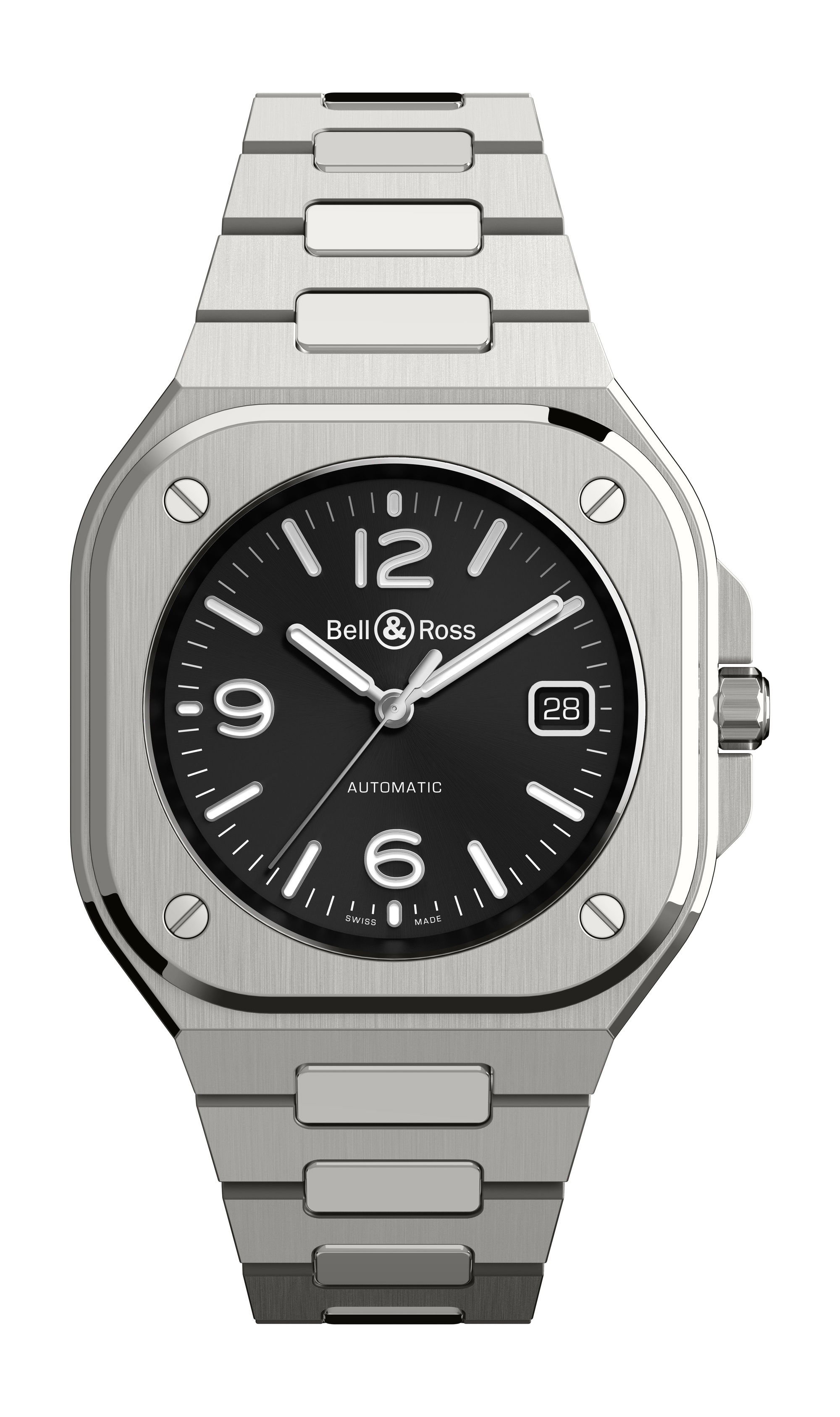 Bell & Ross BR 05 Black Steel luxury timepiece - detailed view