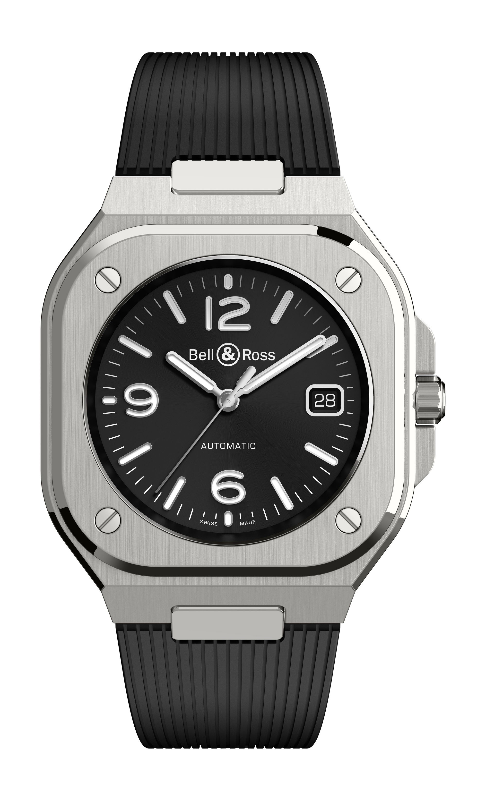 Bell & Ross BR 05 Black Steel luxury timepiece - detailed view