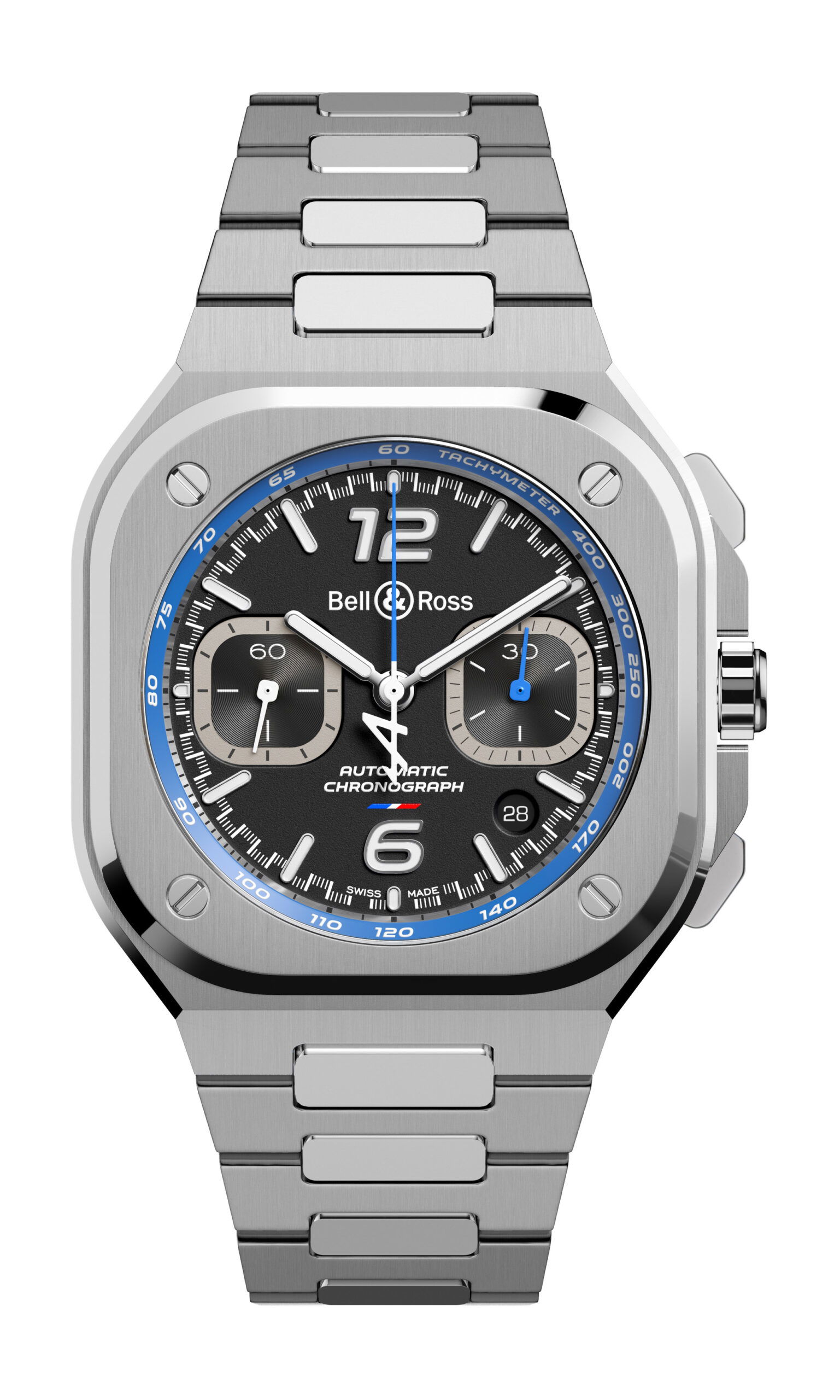 Bell & Ross BR 05 Chrono A523 luxury timepiece - detailed view
