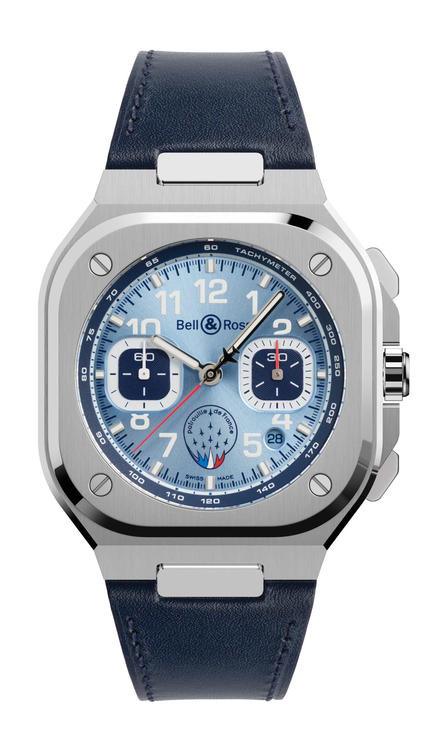 Bell & Ross BR 05 Chrono Patrouille de France luxury timepiece - detailed view