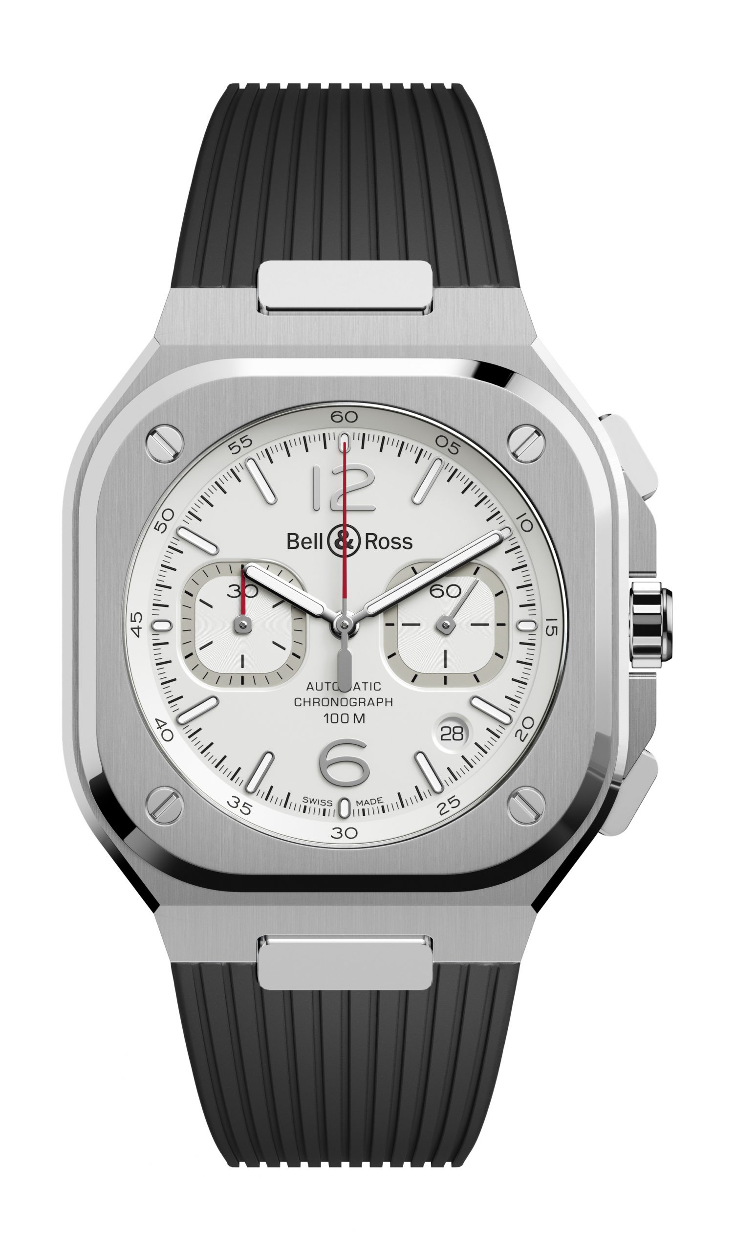 Bell & Ross BR 05 Chrono White Hawk luxury timepiece - detailed view