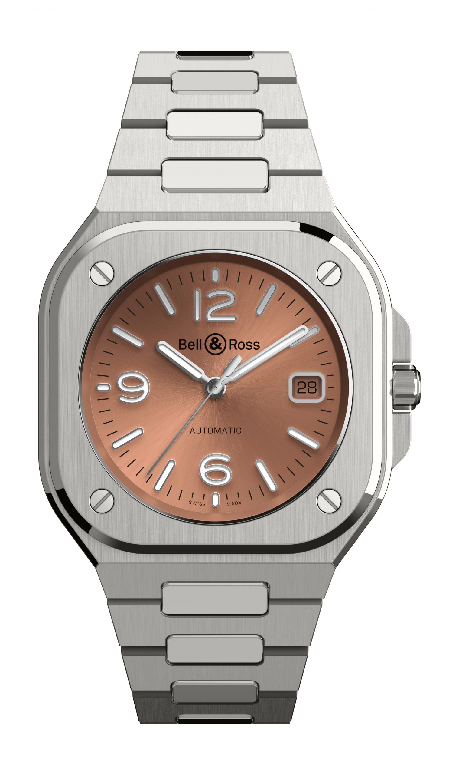 Bell & Ross BR 05 Copper Brown luxury timepiece - detailed view