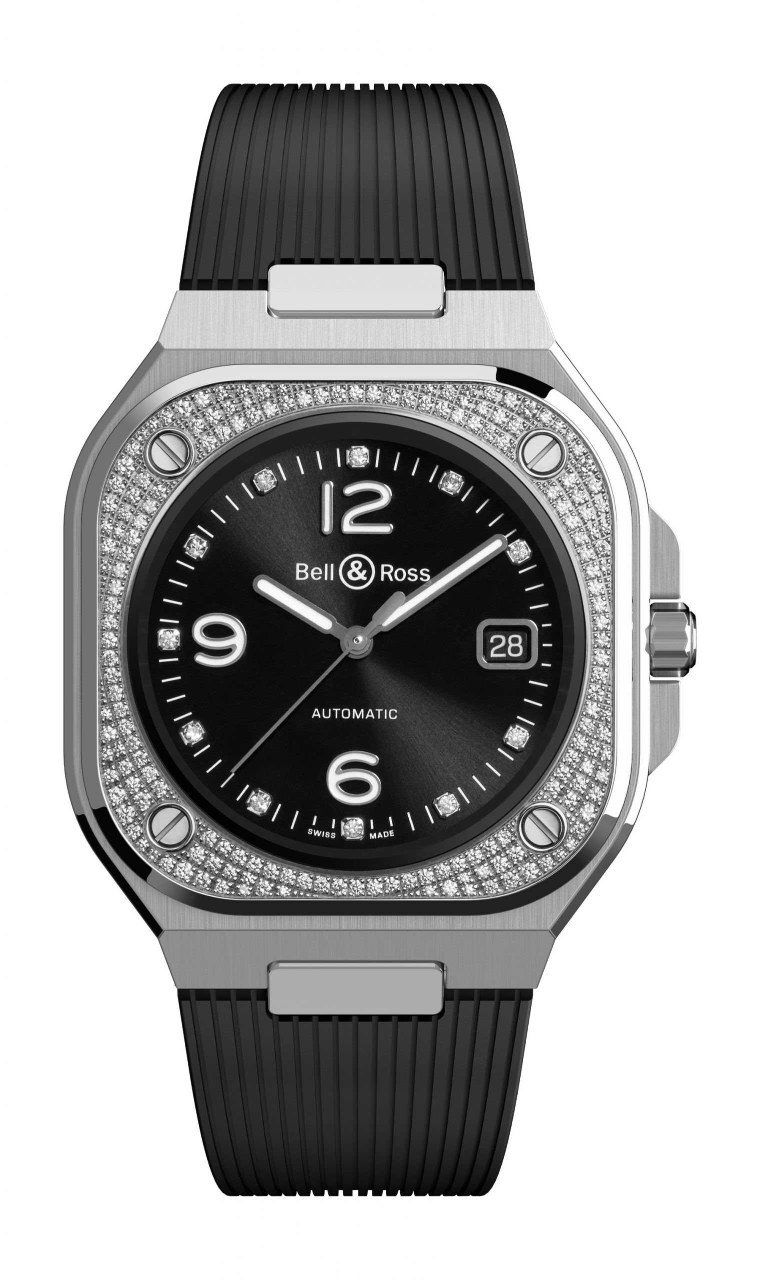 Bell & Ross BR 05 Diamond luxury timepiece - detailed view