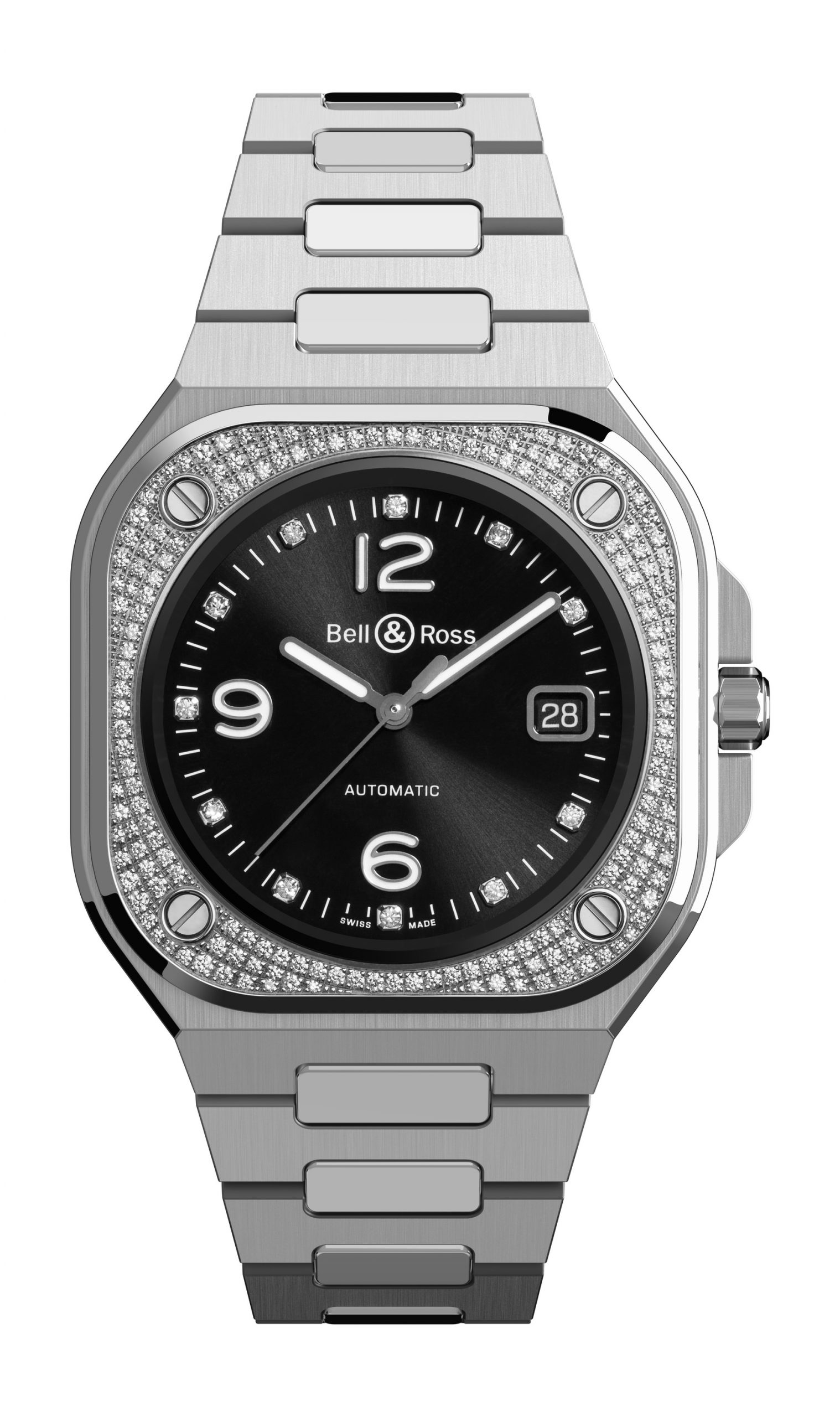 Bell & Ross BR 05 Diamond luxury timepiece - detailed view