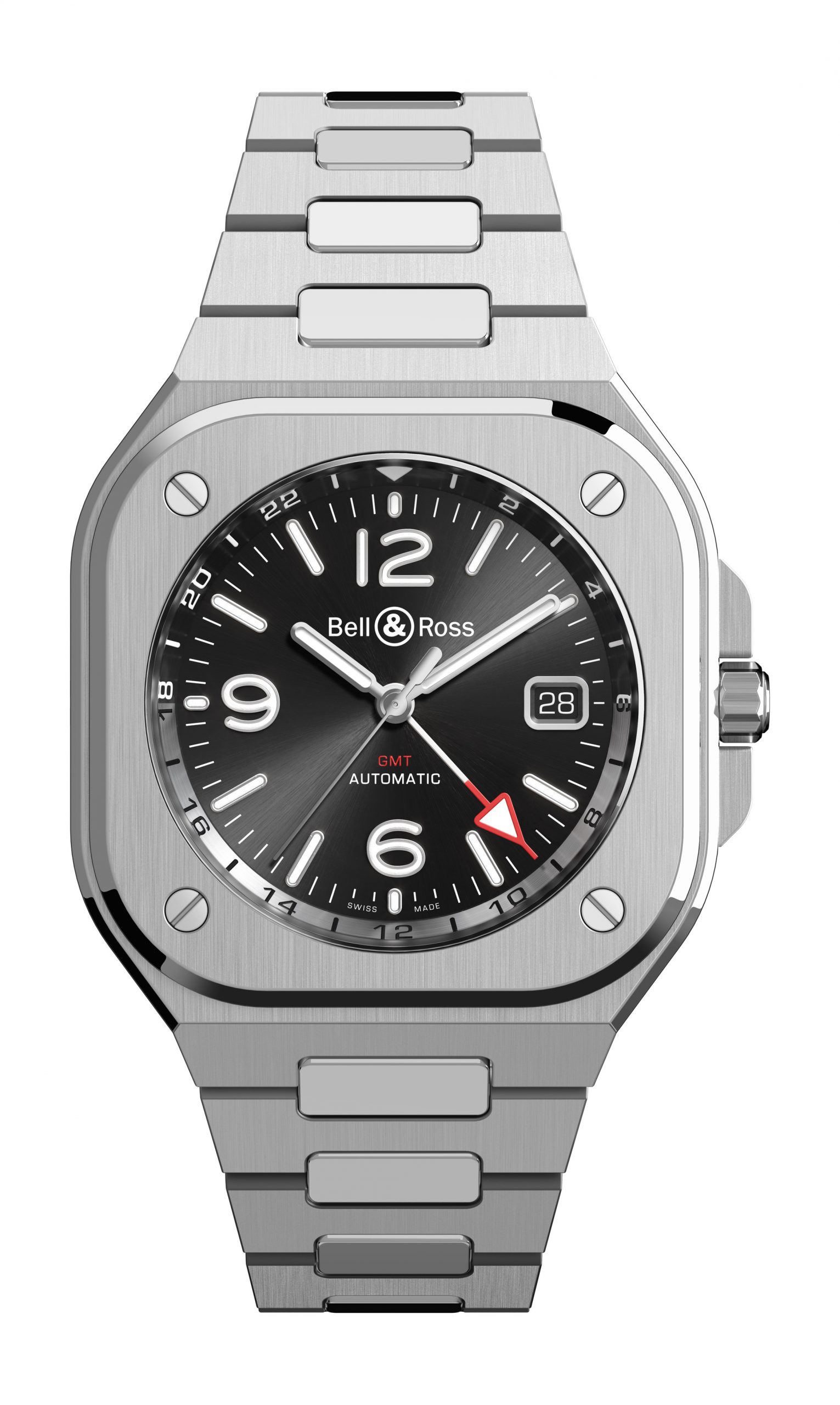 Bell & Ross BR 05 GMT luxury timepiece - detailed view