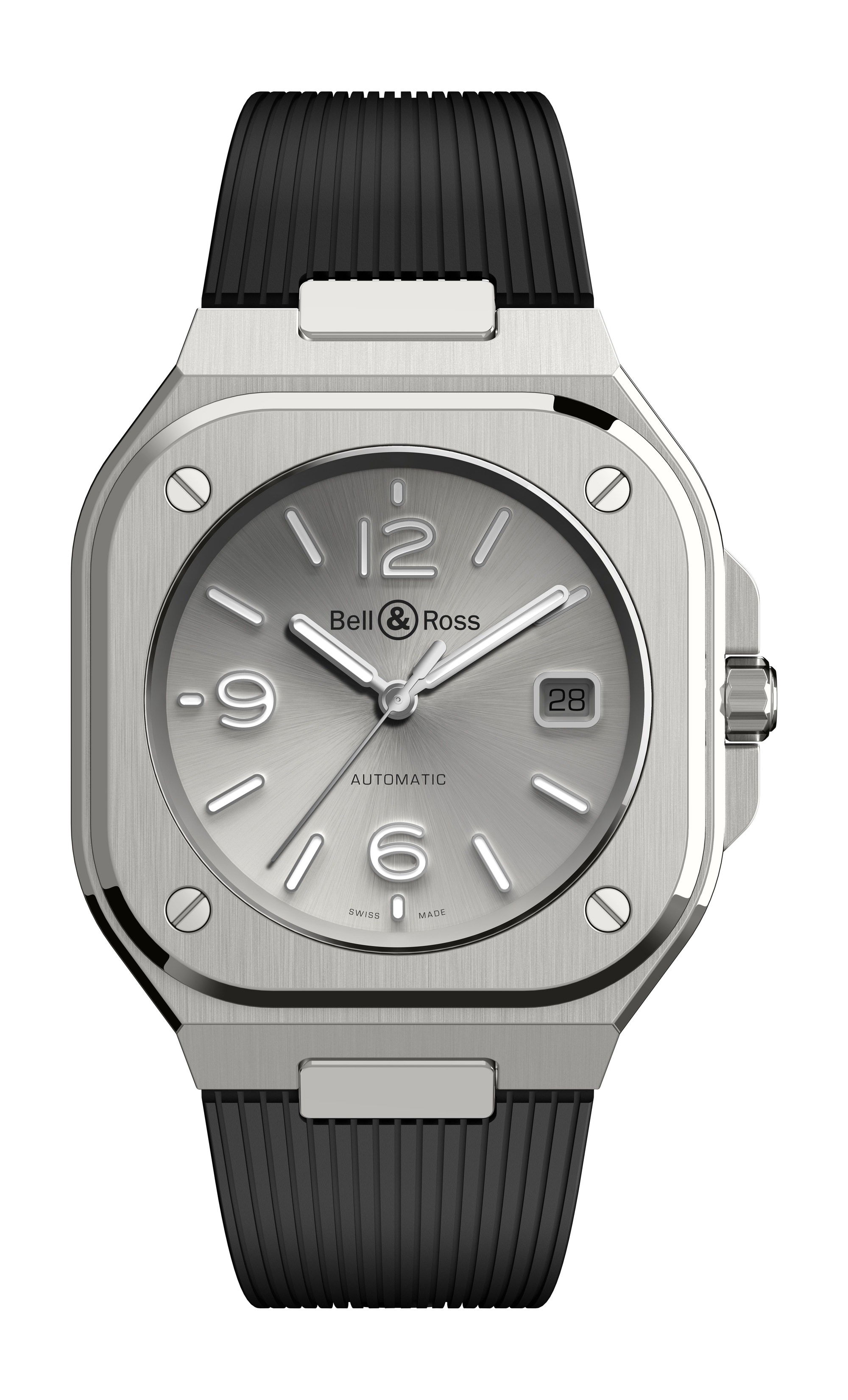 Bell & Ross BR 05 Grey Steel luxury timepiece - detailed view
