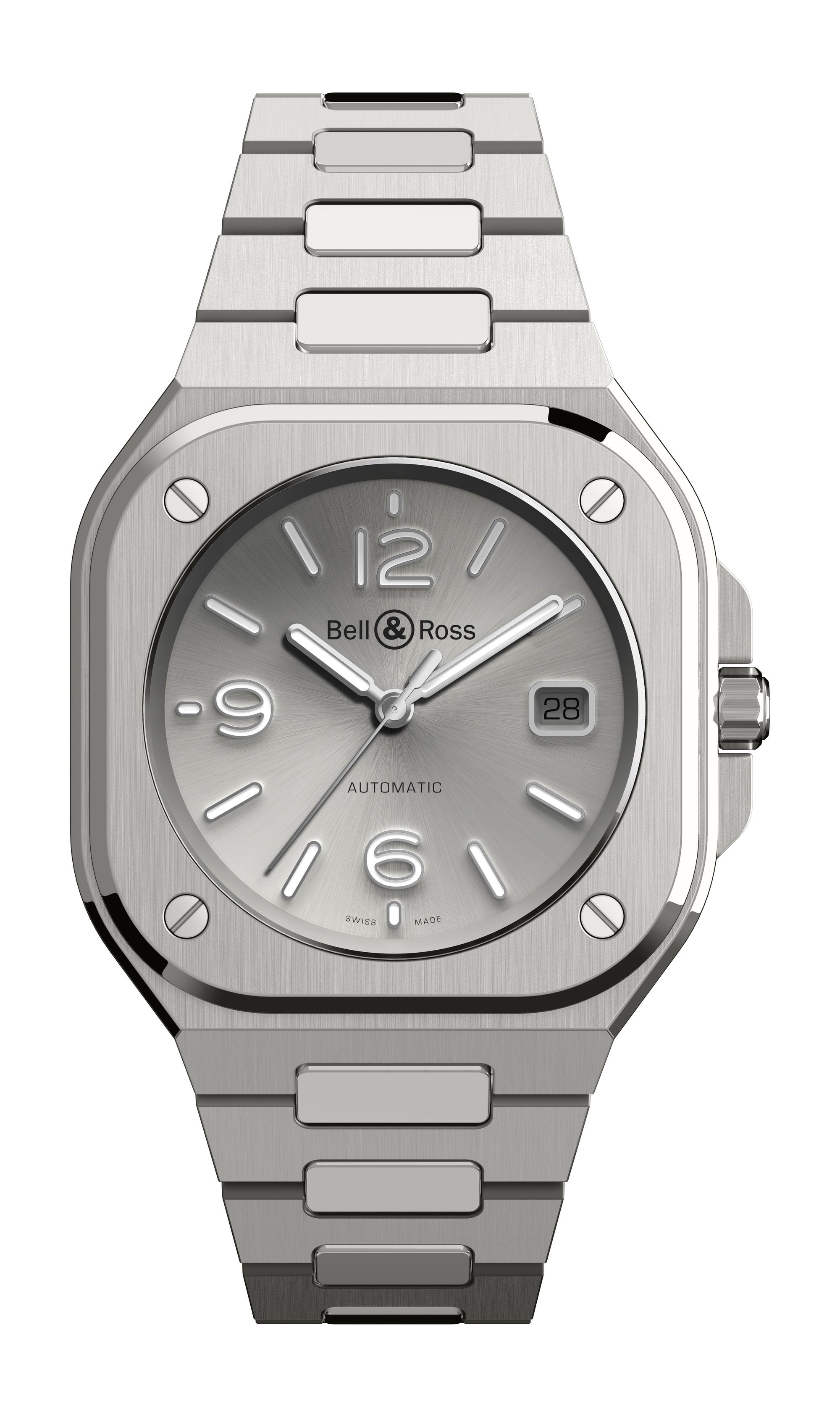 Bell & Ross BR 05 Grey Steel luxury timepiece - detailed view