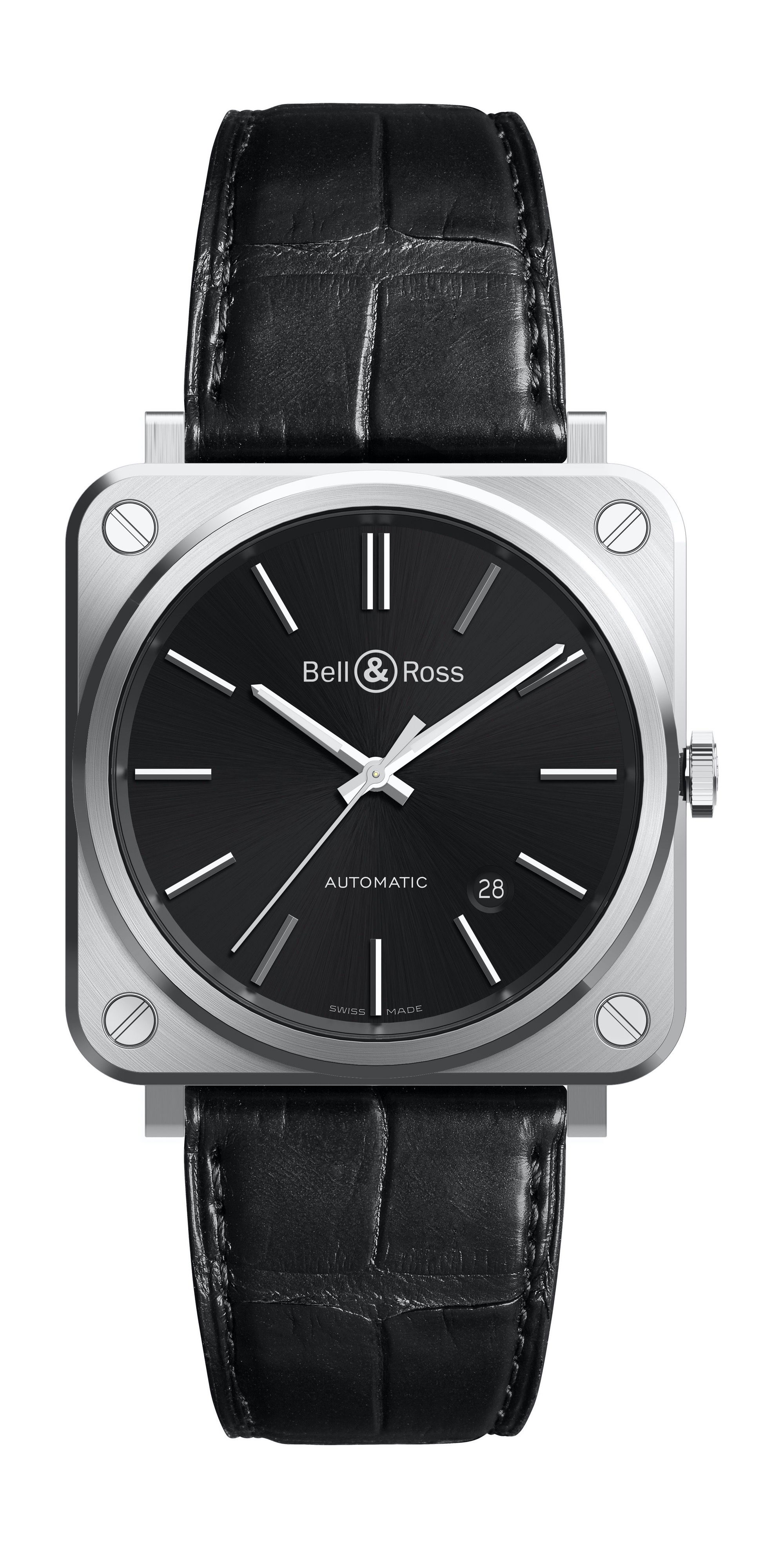 Bell & Ross BR S-92 BLACK STEEL luxury timepiece - detailed view
