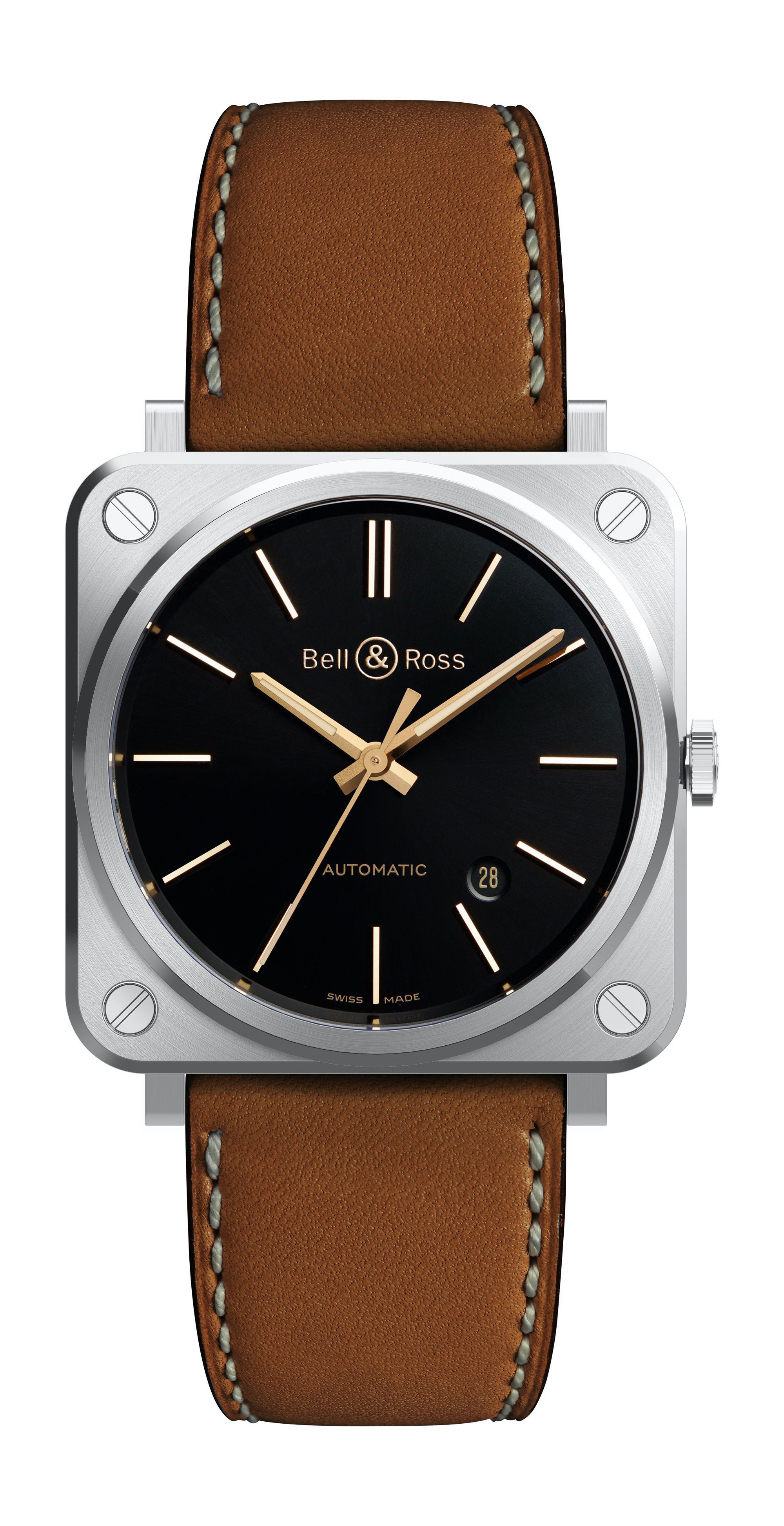 Bell & Ross BR S-92 GOLDEN HERITAGE luxury timepiece - detailed view
