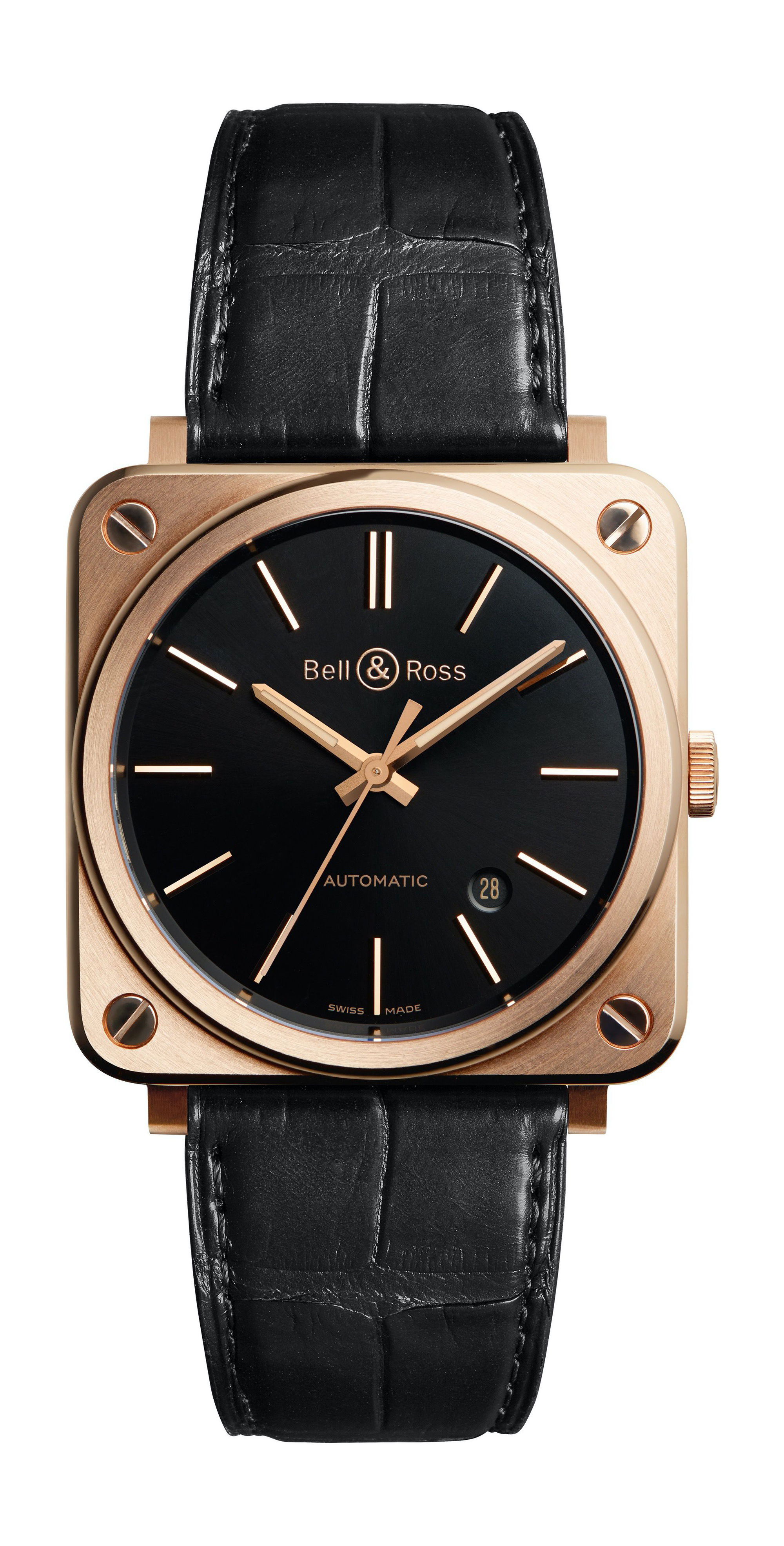 Bell & Ross BR S-92 ROSE GOLD luxury timepiece - detailed view